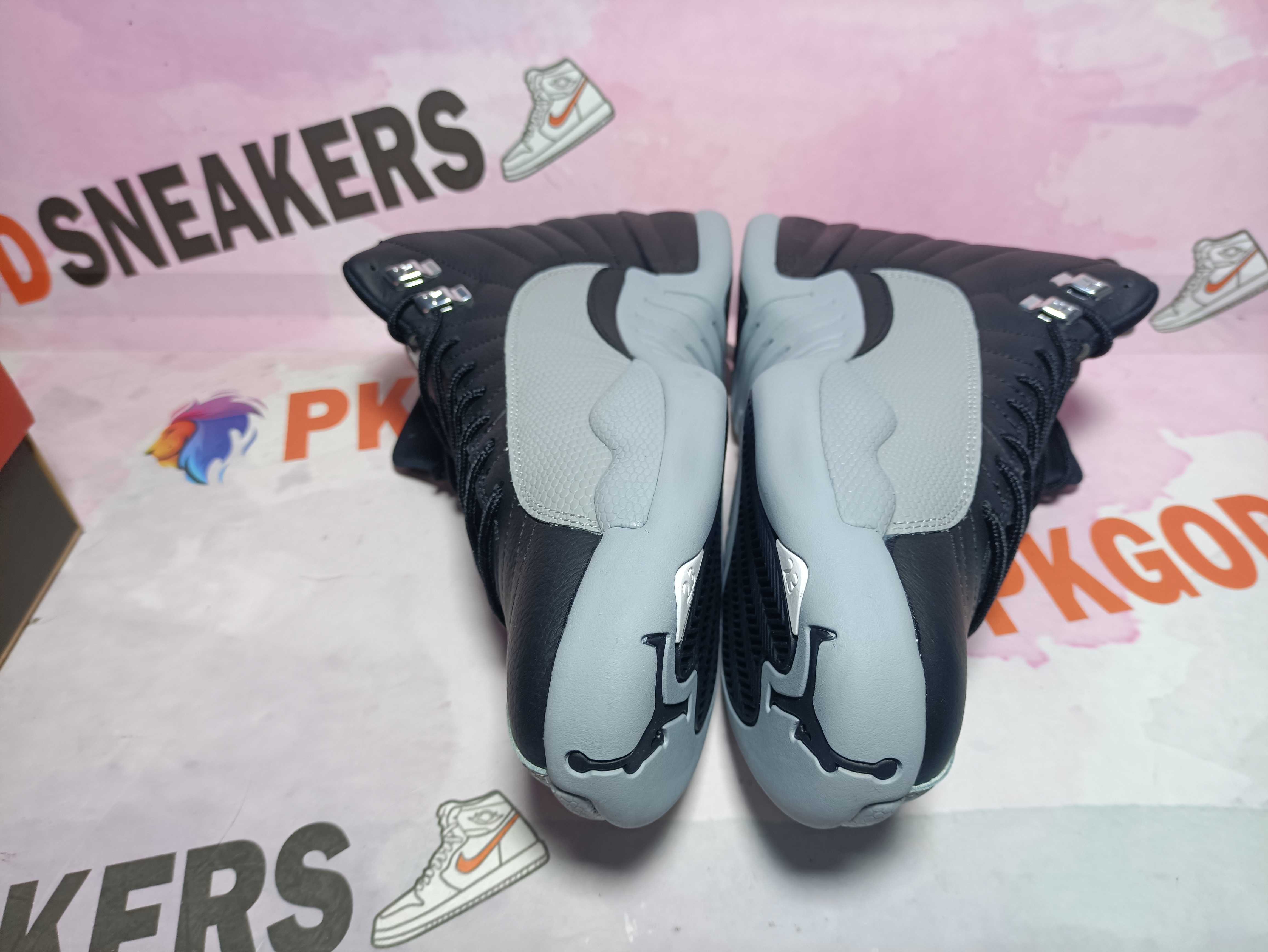 PKGoden Air Jordan 12 Retro Black and wolf Grey CT8013-010 