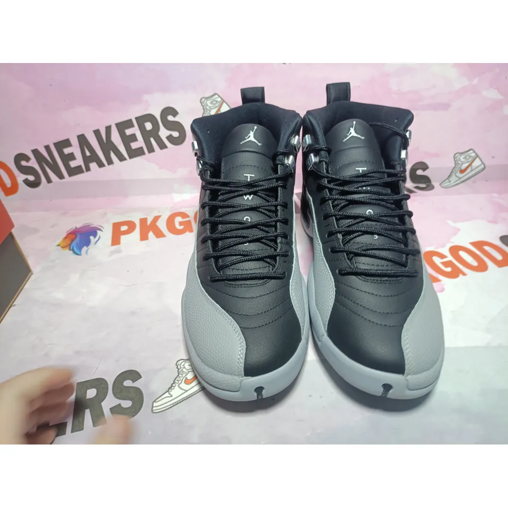PKGoden Air Jordan 12 Retro Black and wolf Grey CT8013-010 