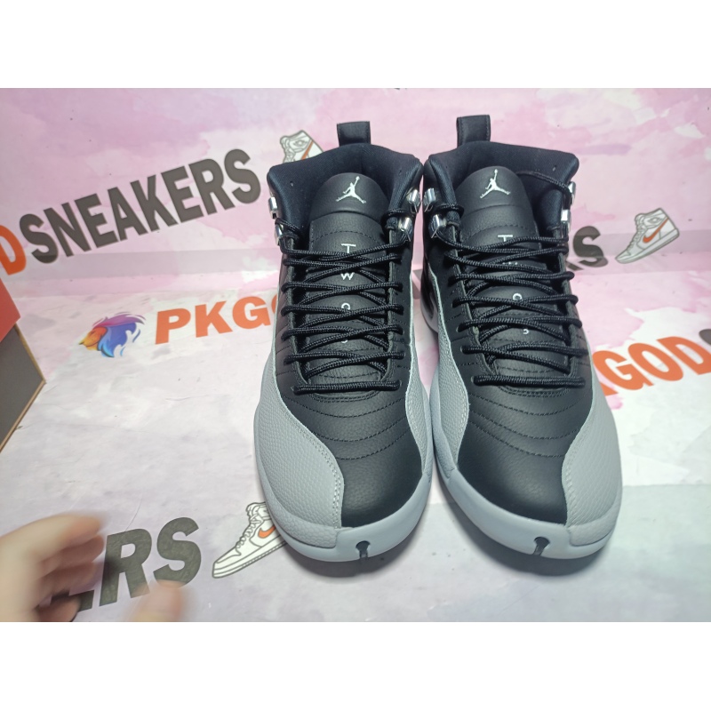 PKGoden Air Jordan 12 Retro Black and wolf Grey CT8013-010 