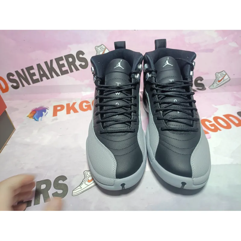 PKGoden Air Jordan 12 Retro Black and wolf Grey CT8013-010 