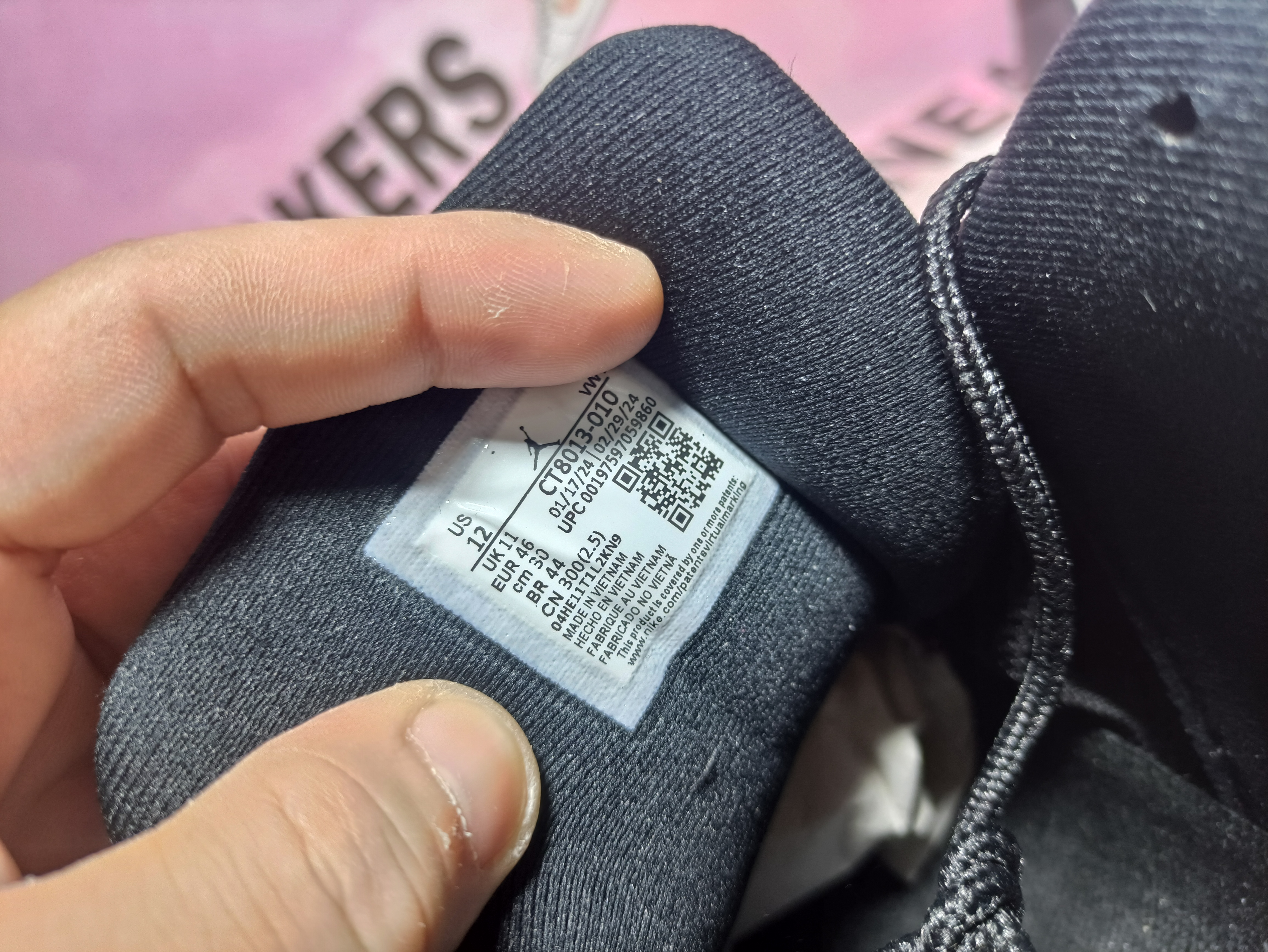 PKGoden Air Jordan 12 Retro Black and wolf Grey CT8013-010 