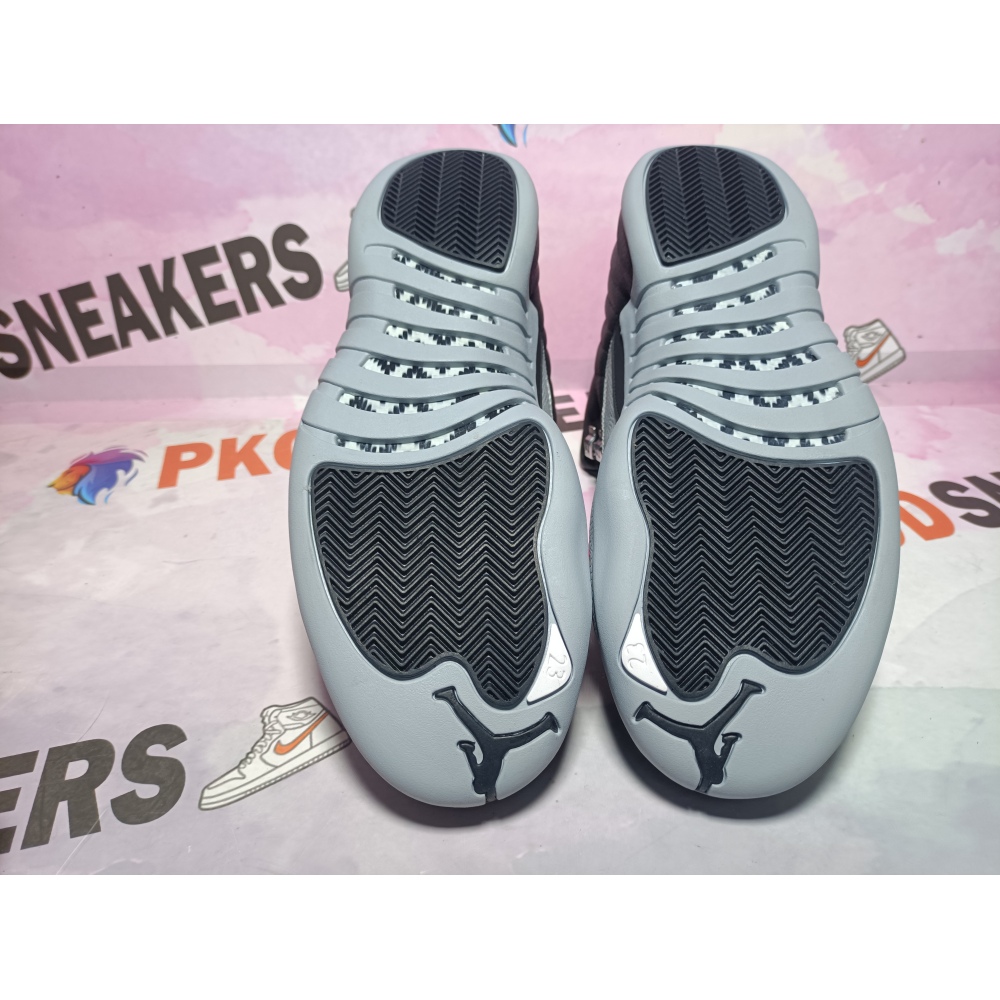 PKGoden Air Jordan 12 Retro Black and wolf Grey CT8013-010 