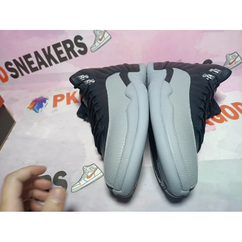 PKGoden Air Jordan 12 Retro Black and wolf Grey CT8013-010 
