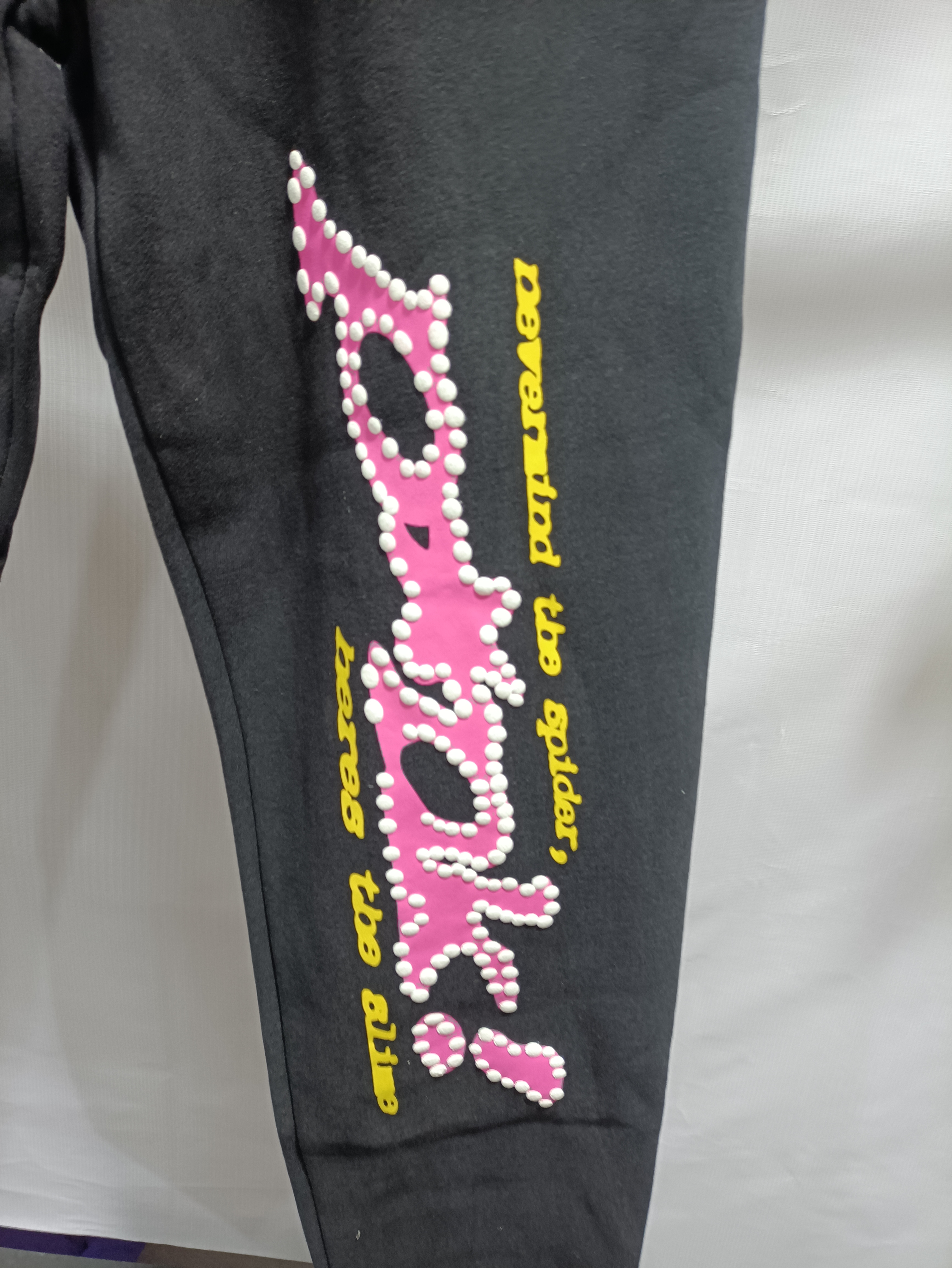 【Exchange products】Sp5der Pink Pants black