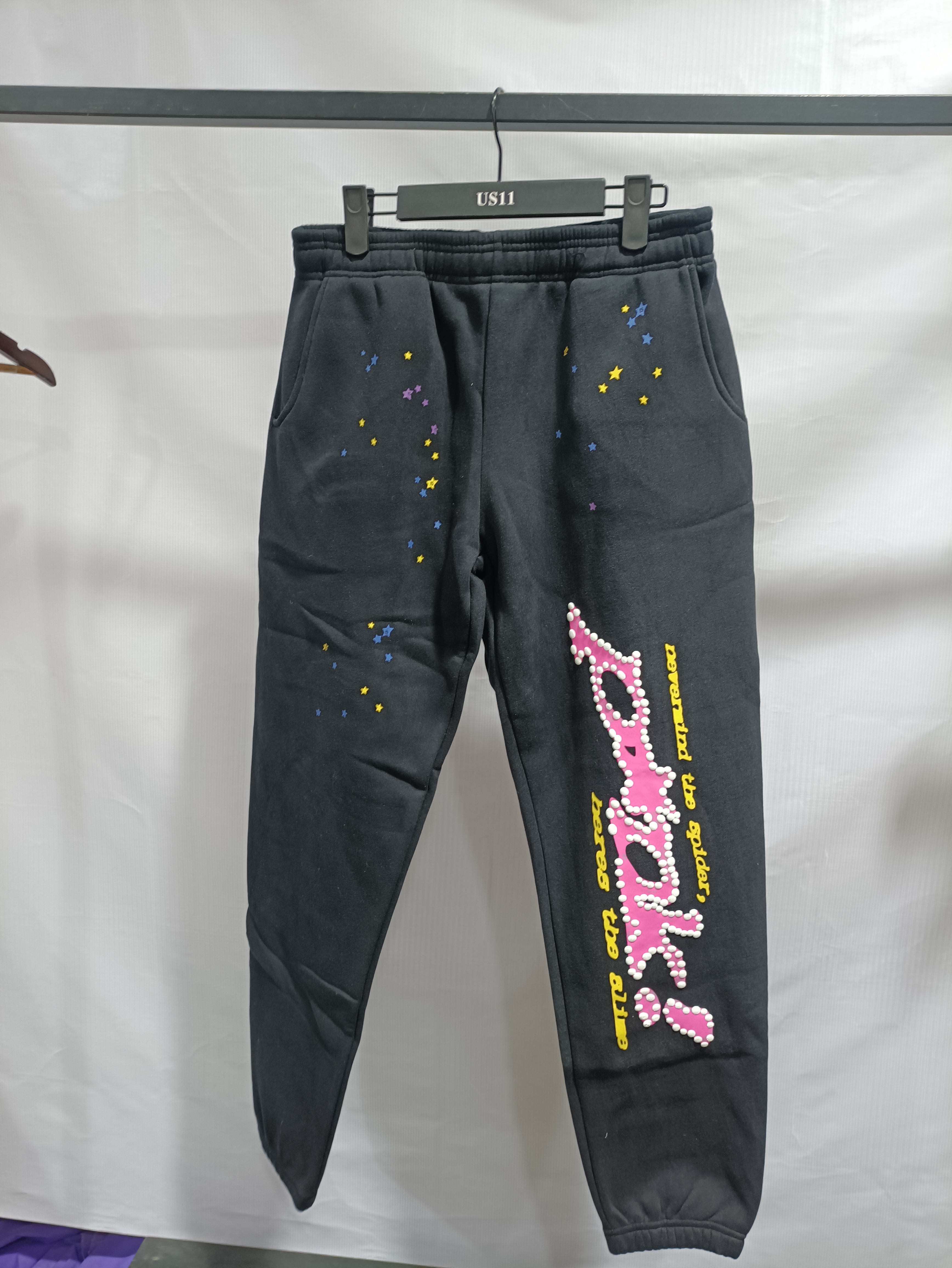 【Exchange products】Sp5der Pink Pants black