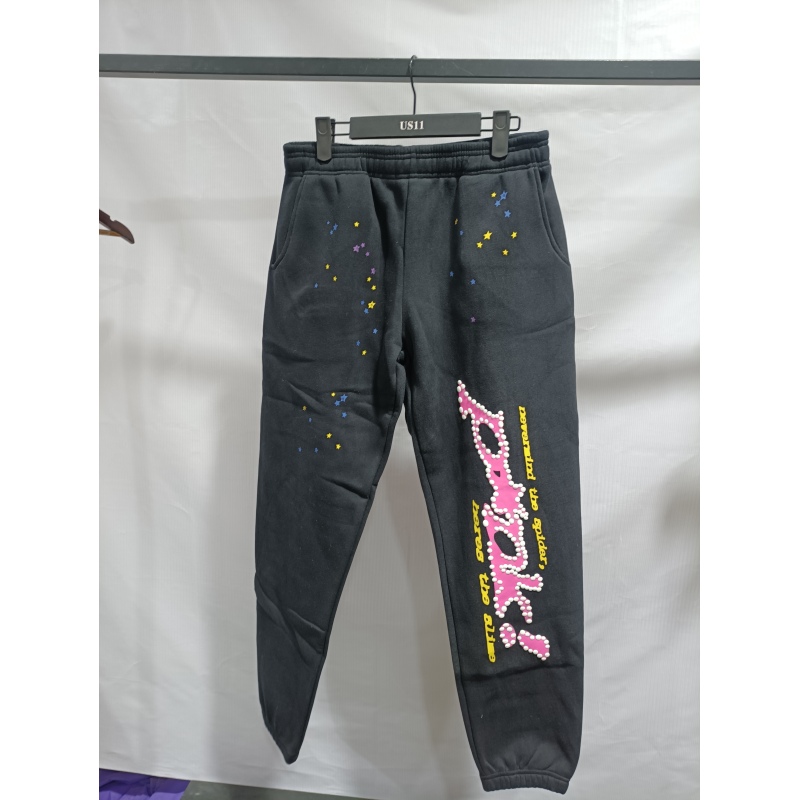 【Exchange products】Sp5der Pink Pants black