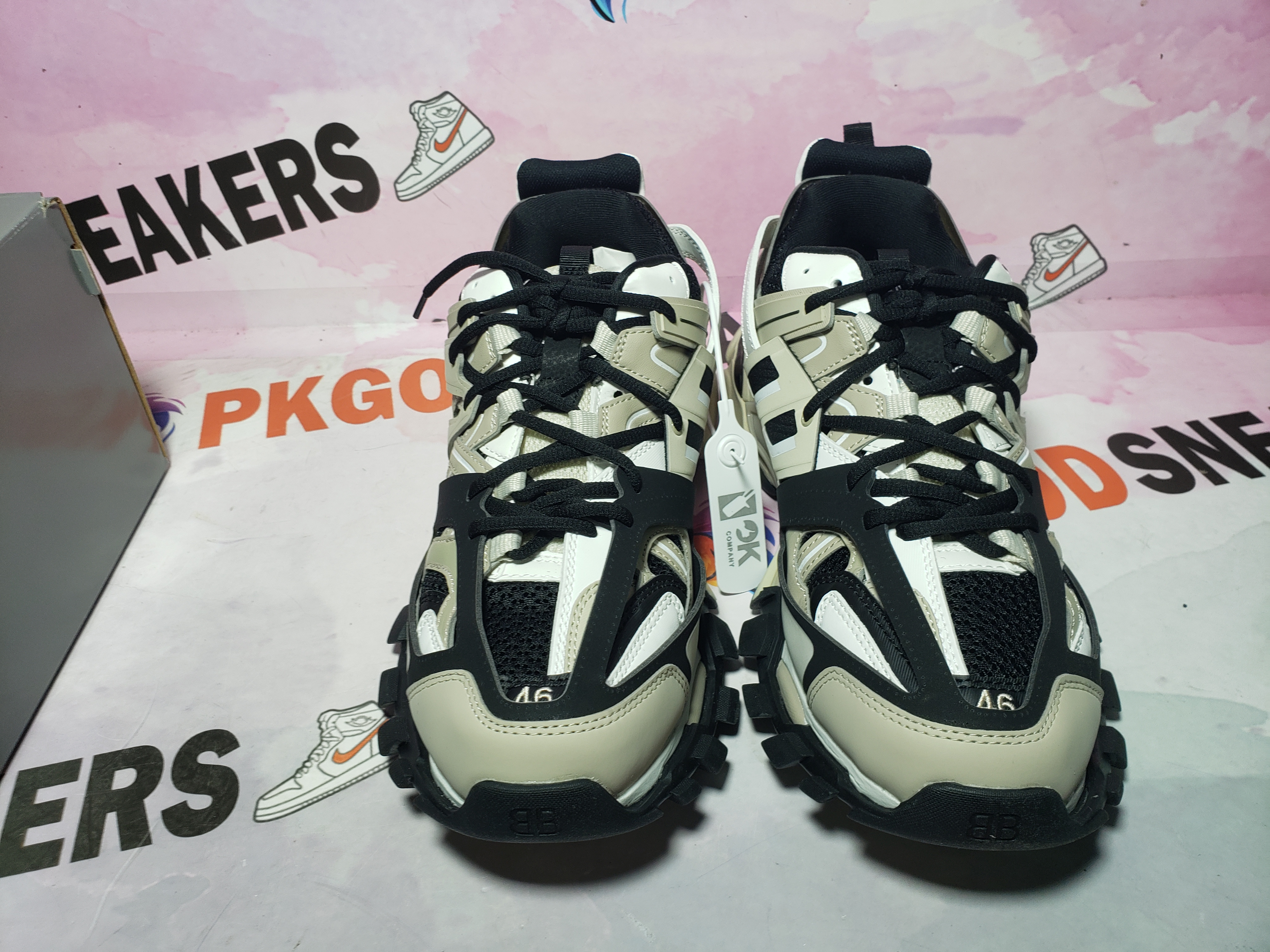 PKGoden Balenciaga  3rd Tess S.Black Rice Khaki Black 542436 W3AC4 8071