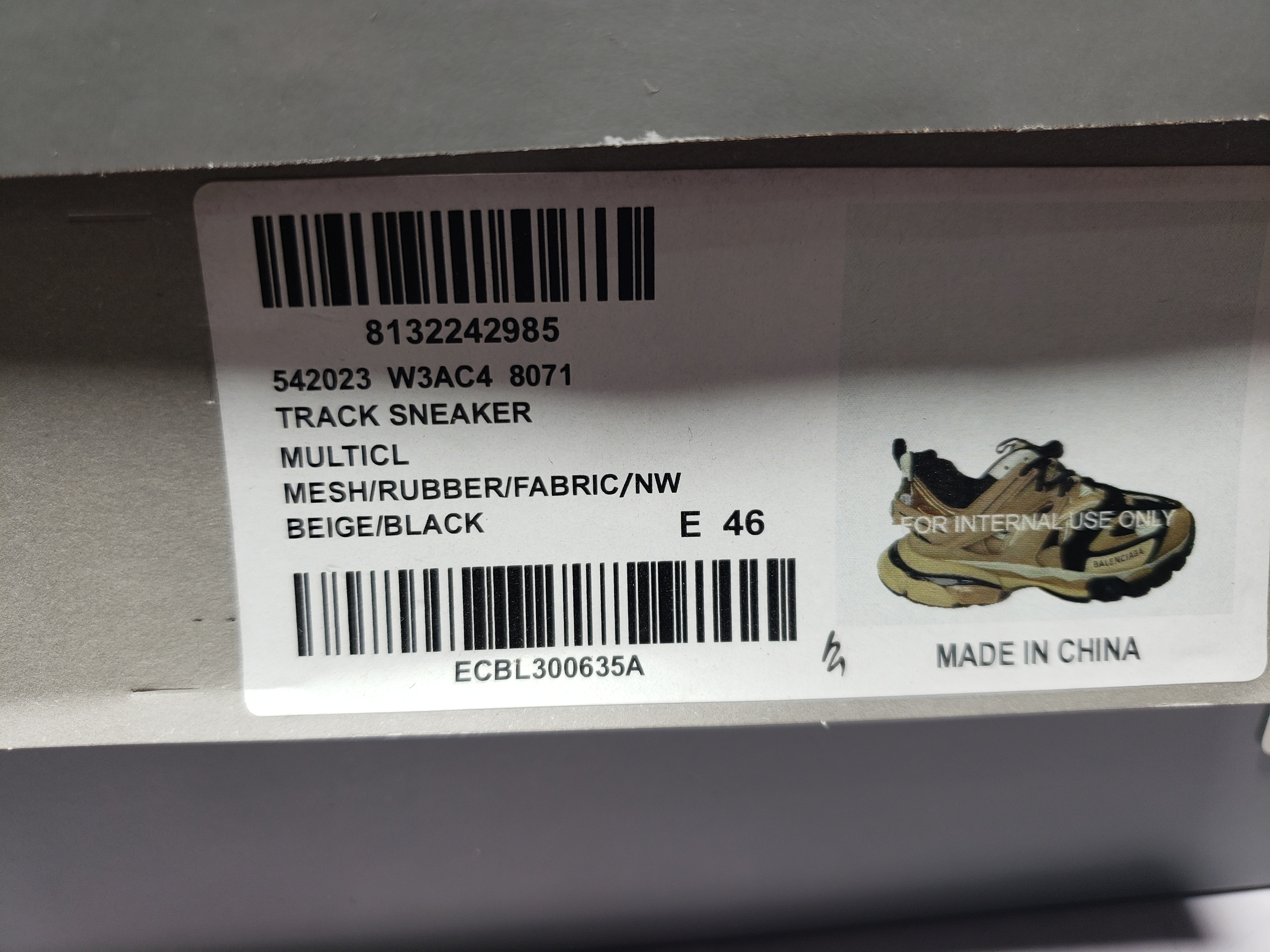 PKGoden Balenciaga  3rd Tess S.Black Rice Khaki Black 542436 W3AC4 8071