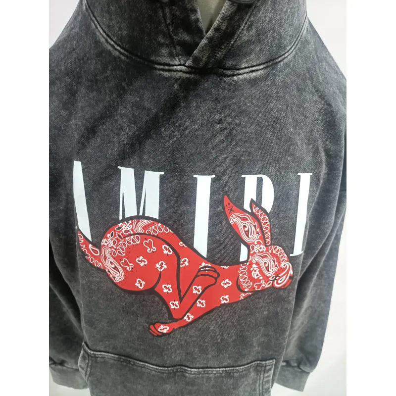 PKGoden Amiri Hoodie Black and Green, syt076