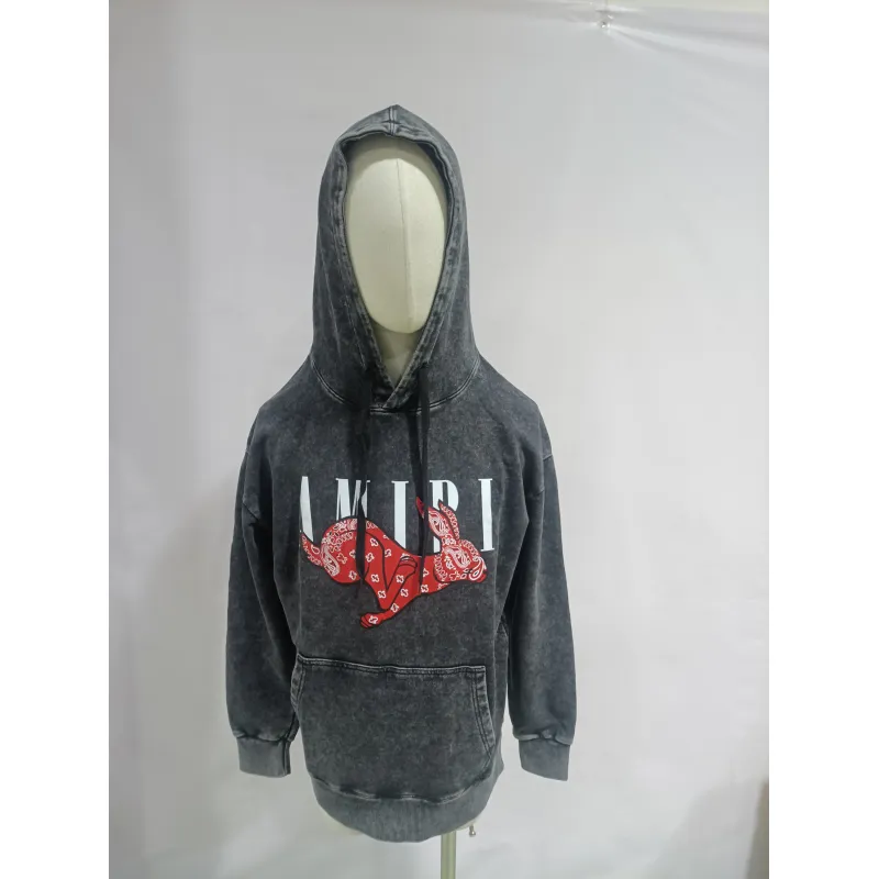 PKGoden Amiri Hoodie Black and Green, syt076