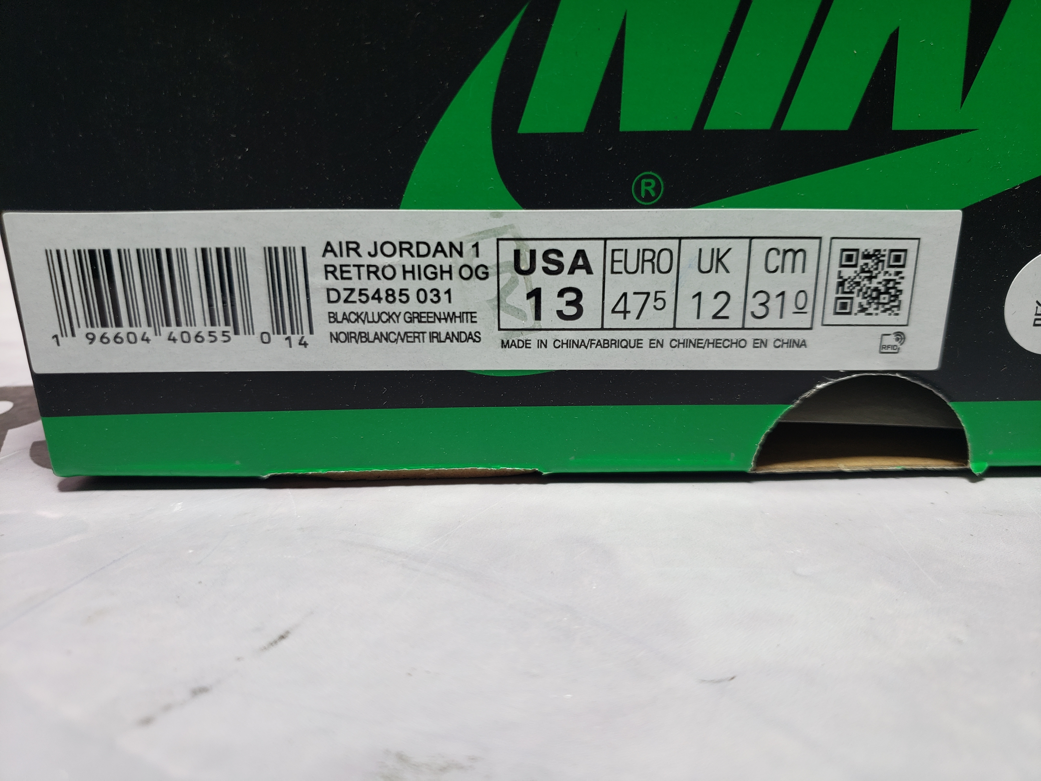 PKGoden Jordan 1 High Lucky Green DZ5485-031