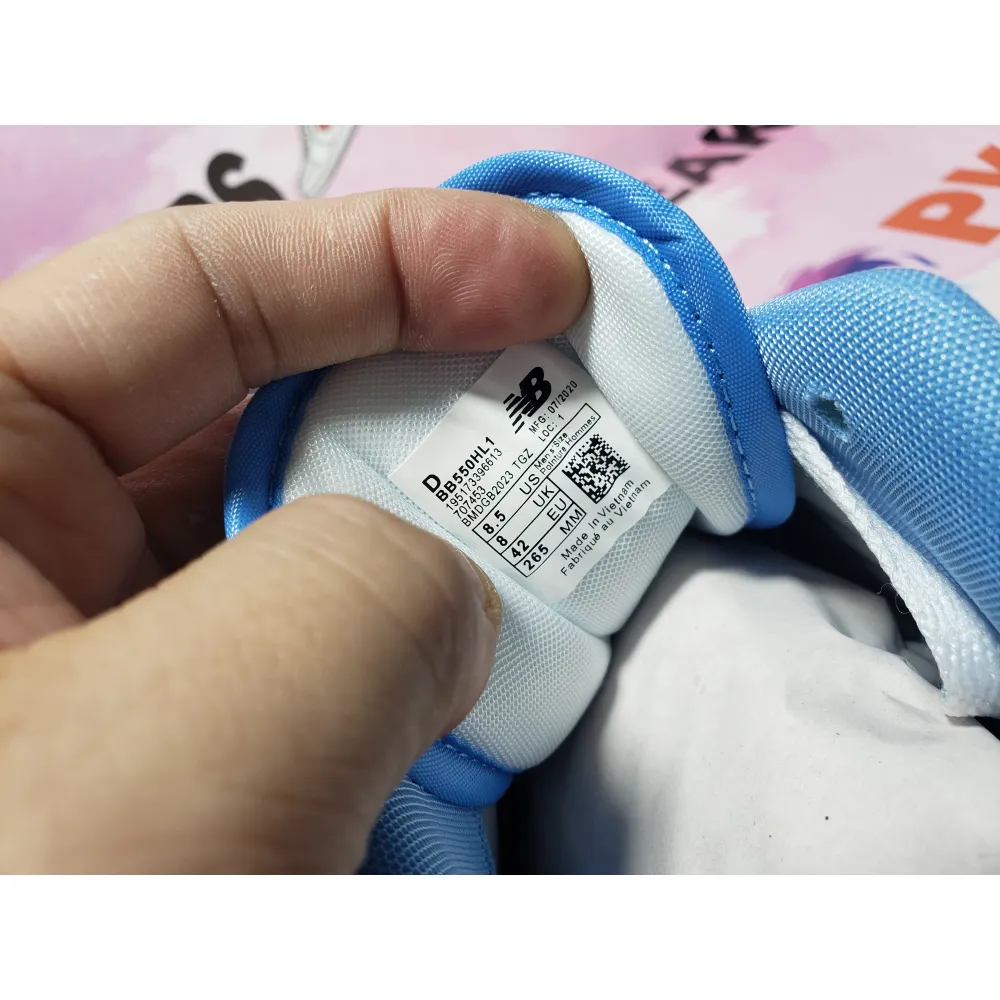 BoostMasterLin New Balance 550 UNC White University Blue BB550HL1