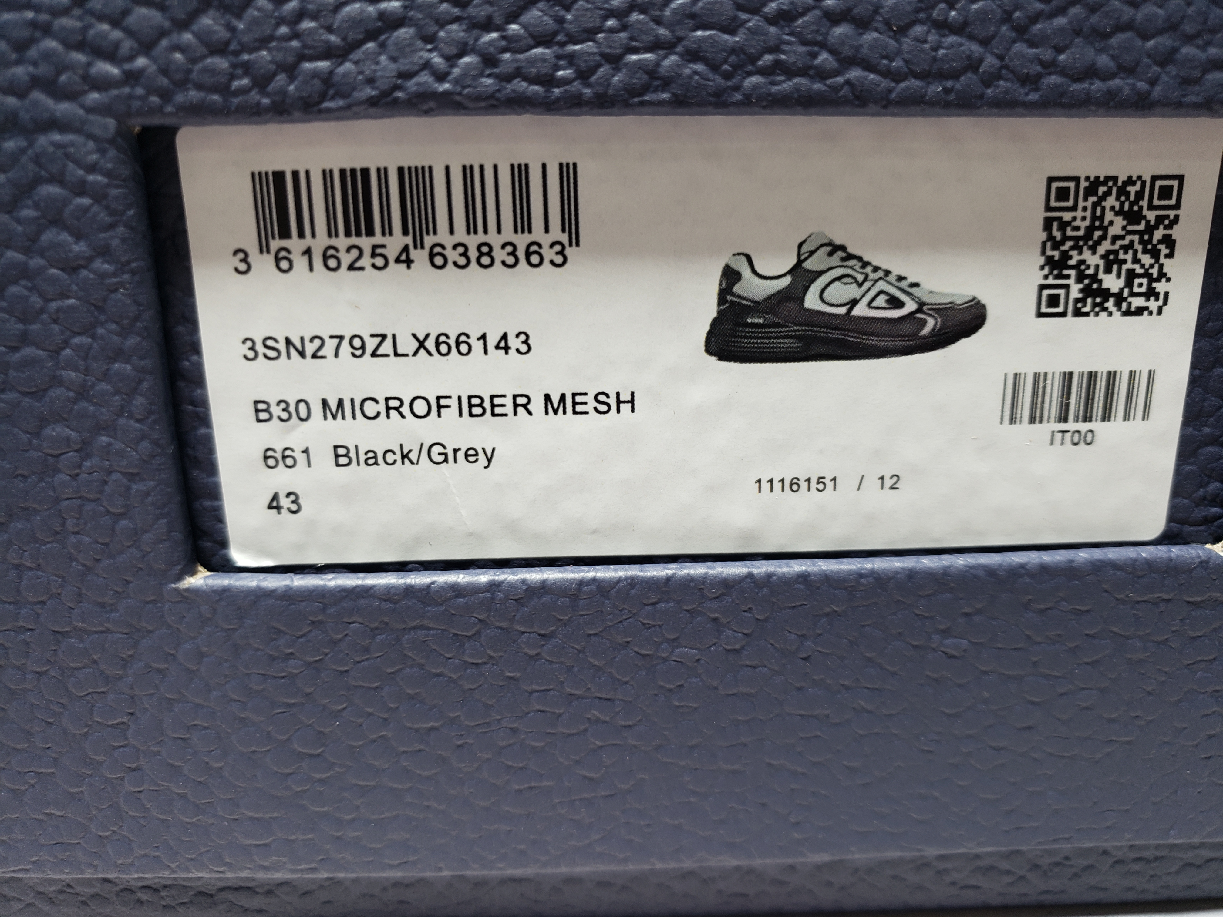 PKGoden Dior B30 Light Grey Sneakers Dark Gray