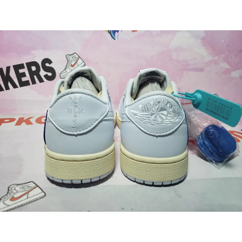 BoostMasterLin Travis Scott x Air Jordan 1 Low White Blue DH68369-186