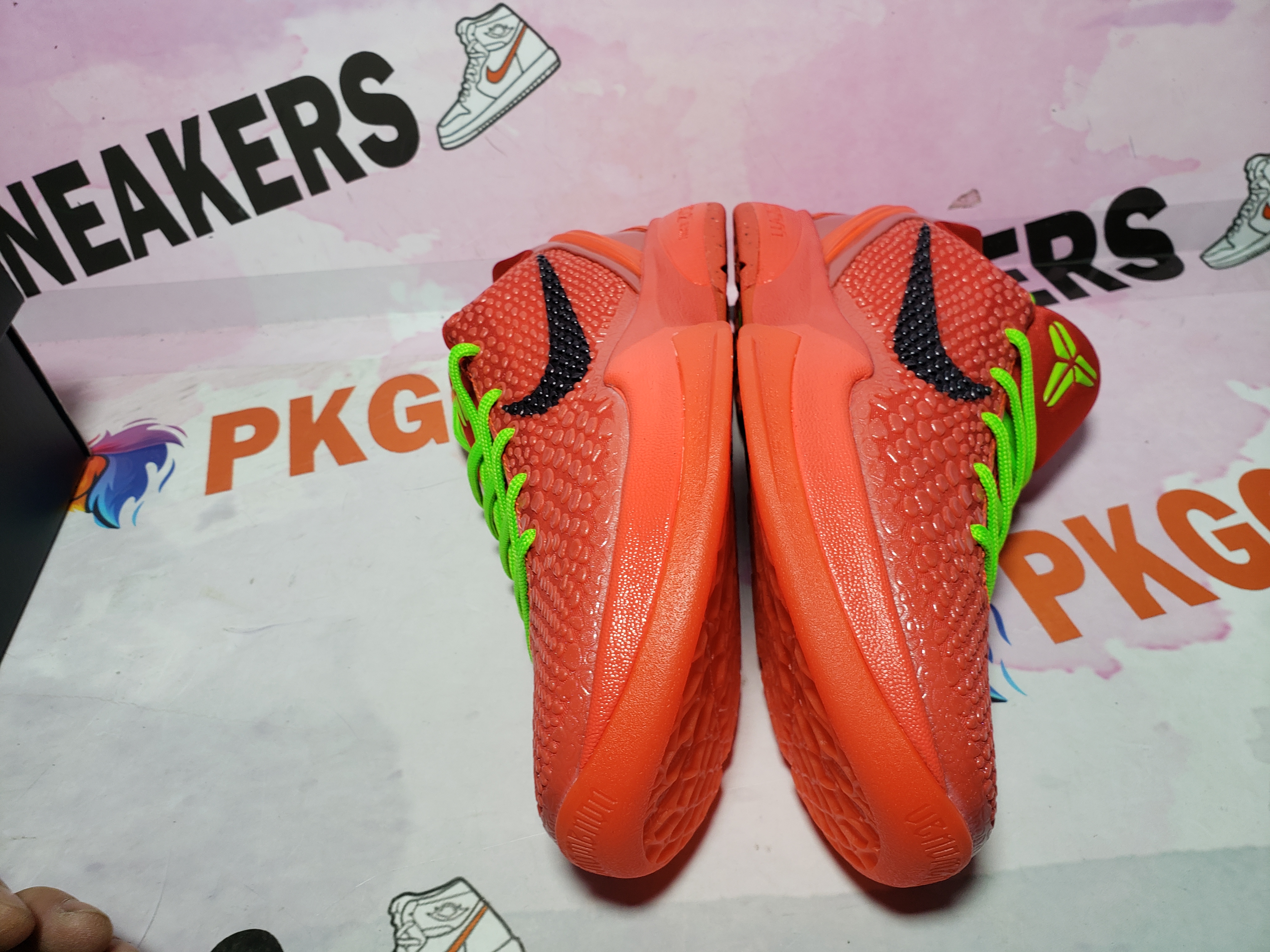 🔥Flash Sale 99$🔥PKGoden Kobe 6 Protro Reverse Grinch FV4921-600