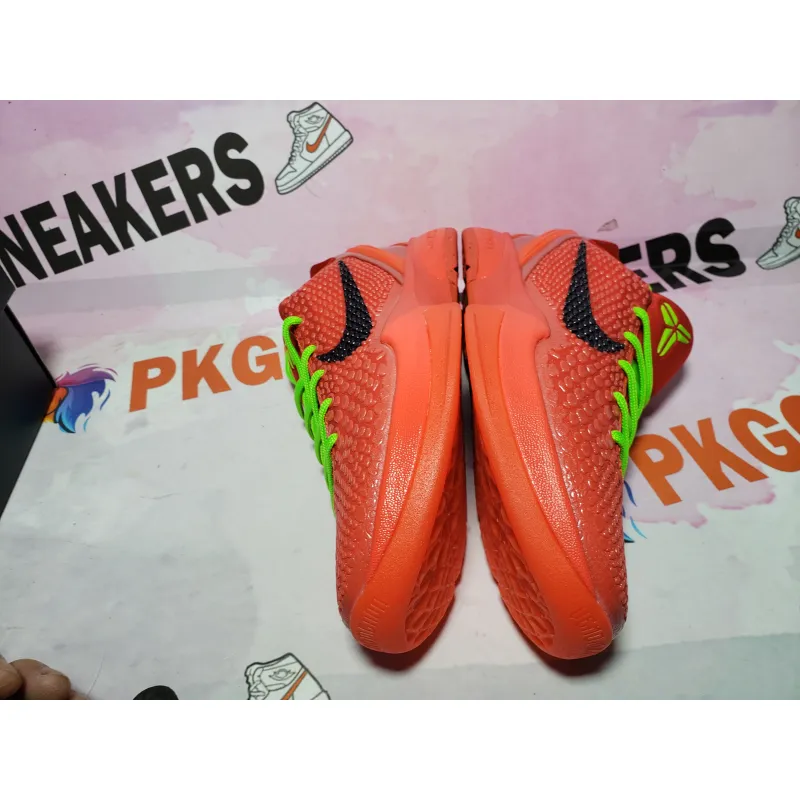 🔥Flash Sale 99$🔥PKGoden Kobe 6 Protro Reverse Grinch FV4921-600