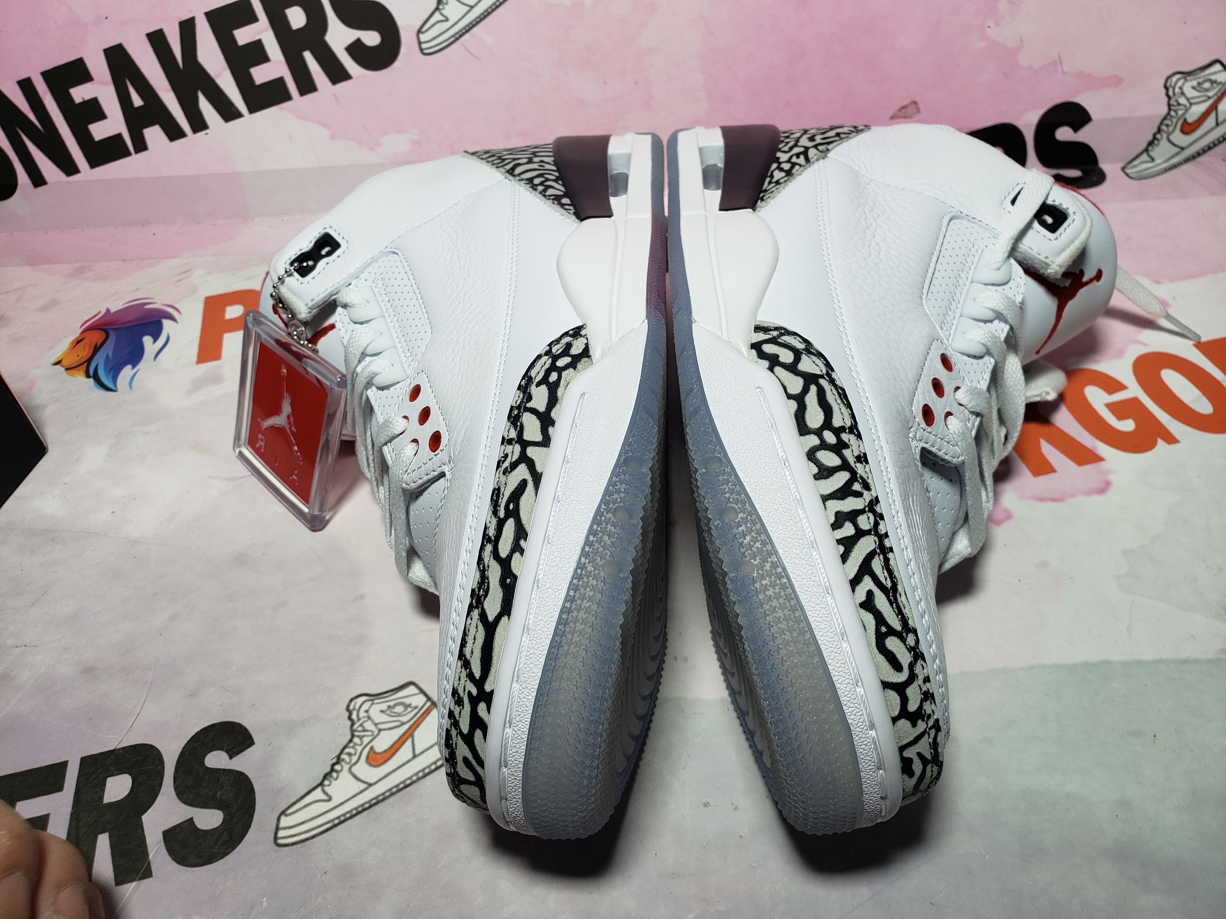 PKGoden Air Jordan 3 Retro Free Throw Line White Cement 923096-101