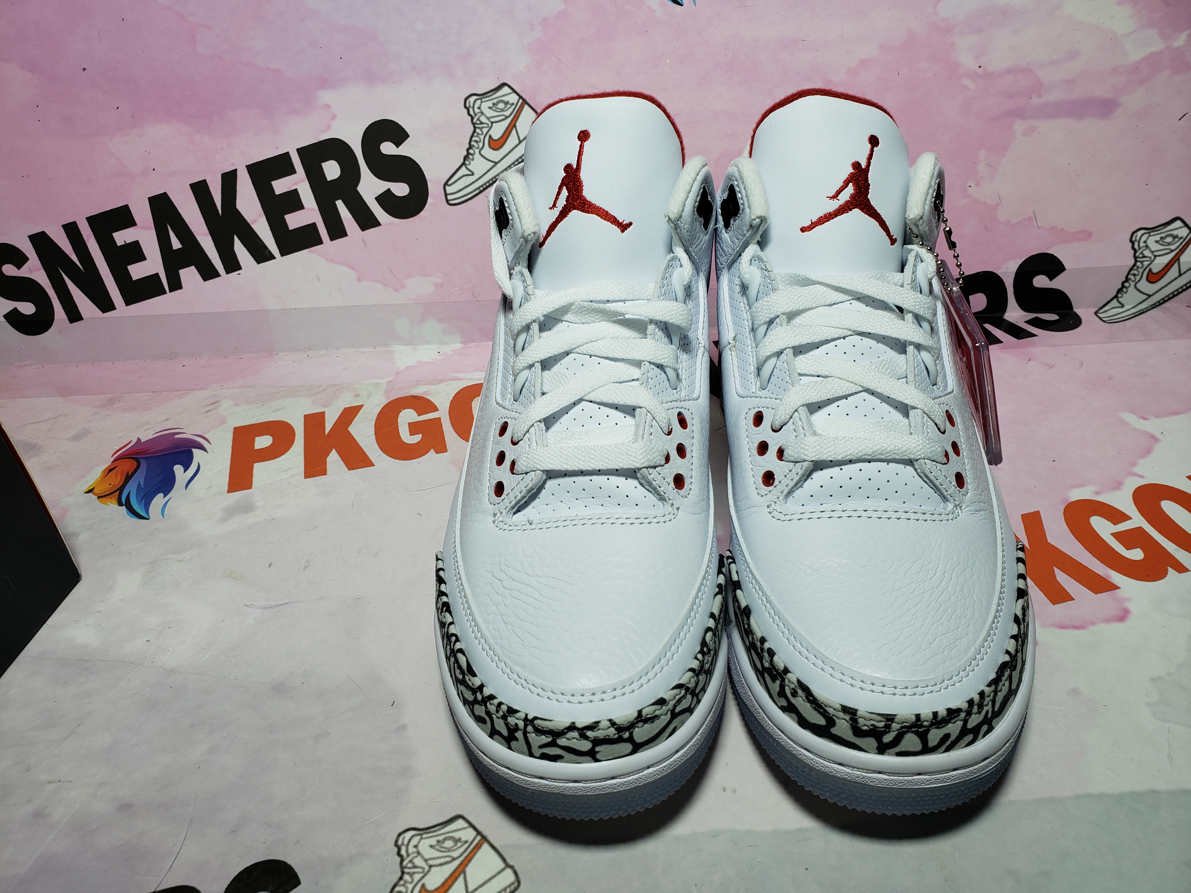 PKGoden Air Jordan 3 Retro Free Throw Line White Cement 923096-101