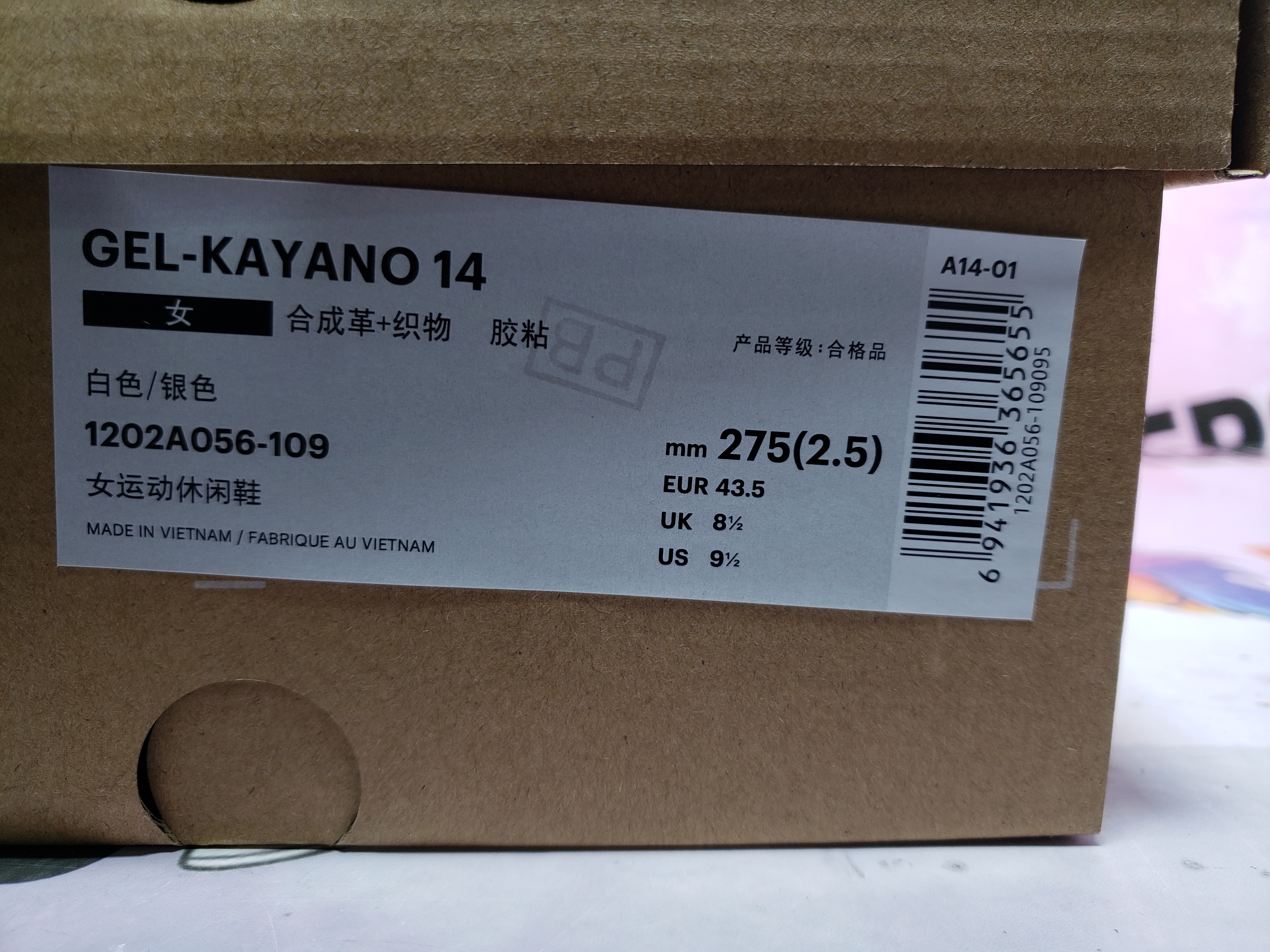 Special Sale ASICS Gel-Kayano 14 White Midnight 1202A056-109