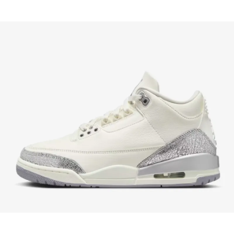 PKGoden Air Jordan 3 Retro 'Sail Metallic Silver',CK9246-100