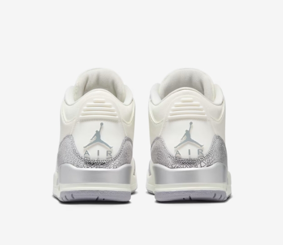 PKGoden Air Jordan 3 Retro 'Sail Metallic Silver',CK9246-100