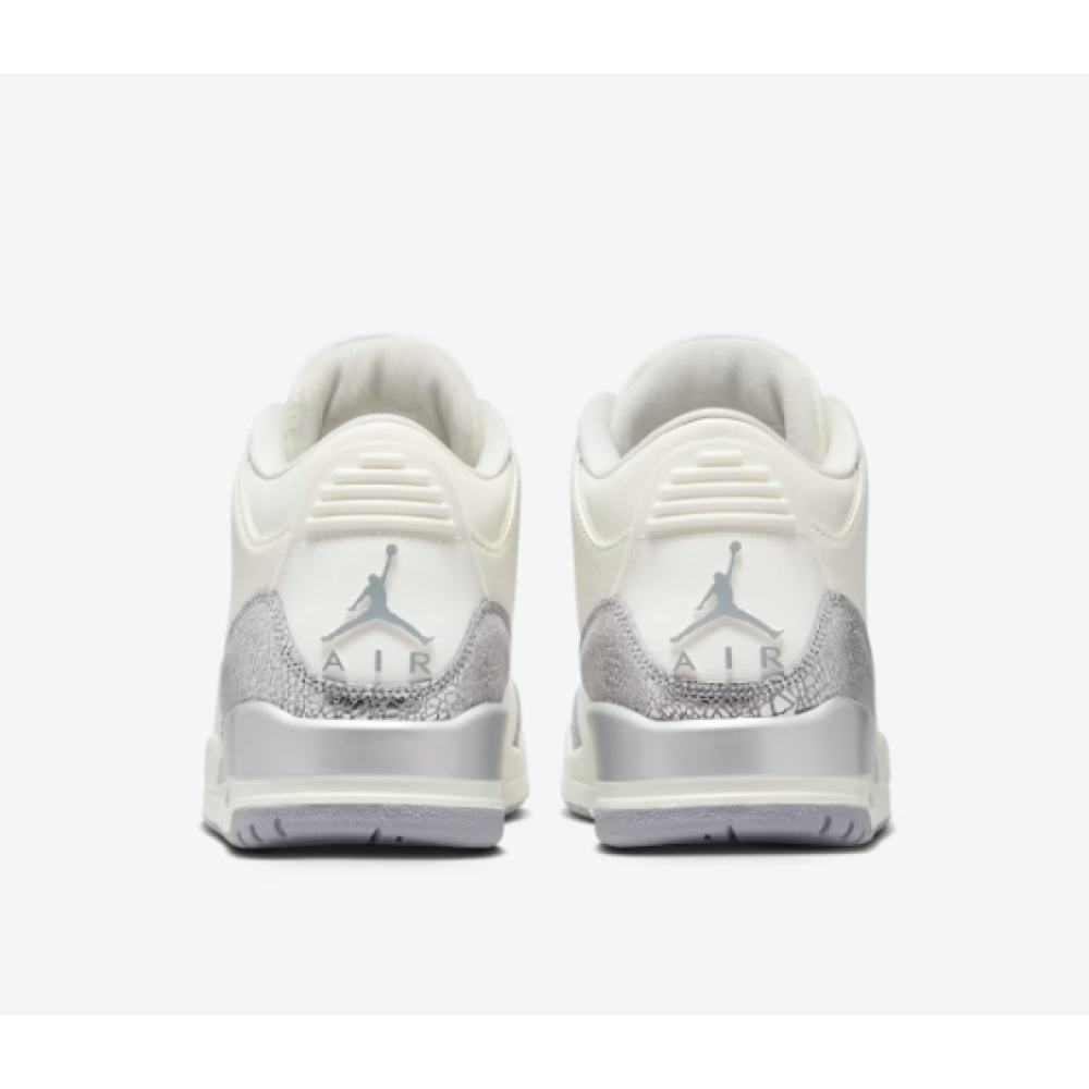 PKGoden Air Jordan 3 Retro 'Sail Metallic Silver',CK9246-100