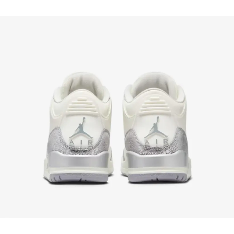 PKGoden Air Jordan 3 Retro 'Sail Metallic Silver',CK9246-100