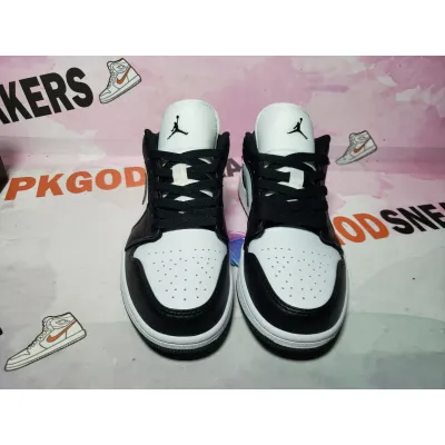 BoostMasterLin Air Jordan 1 Low Black And White DC0774-101 02