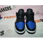 G5 Air Jordan 1 Low Black Royal Toe 553558-042 