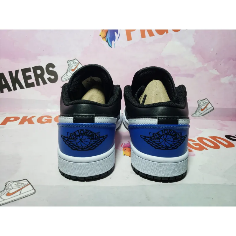 G5 Air Jordan 1 Low Black Royal Toe 553558-042 