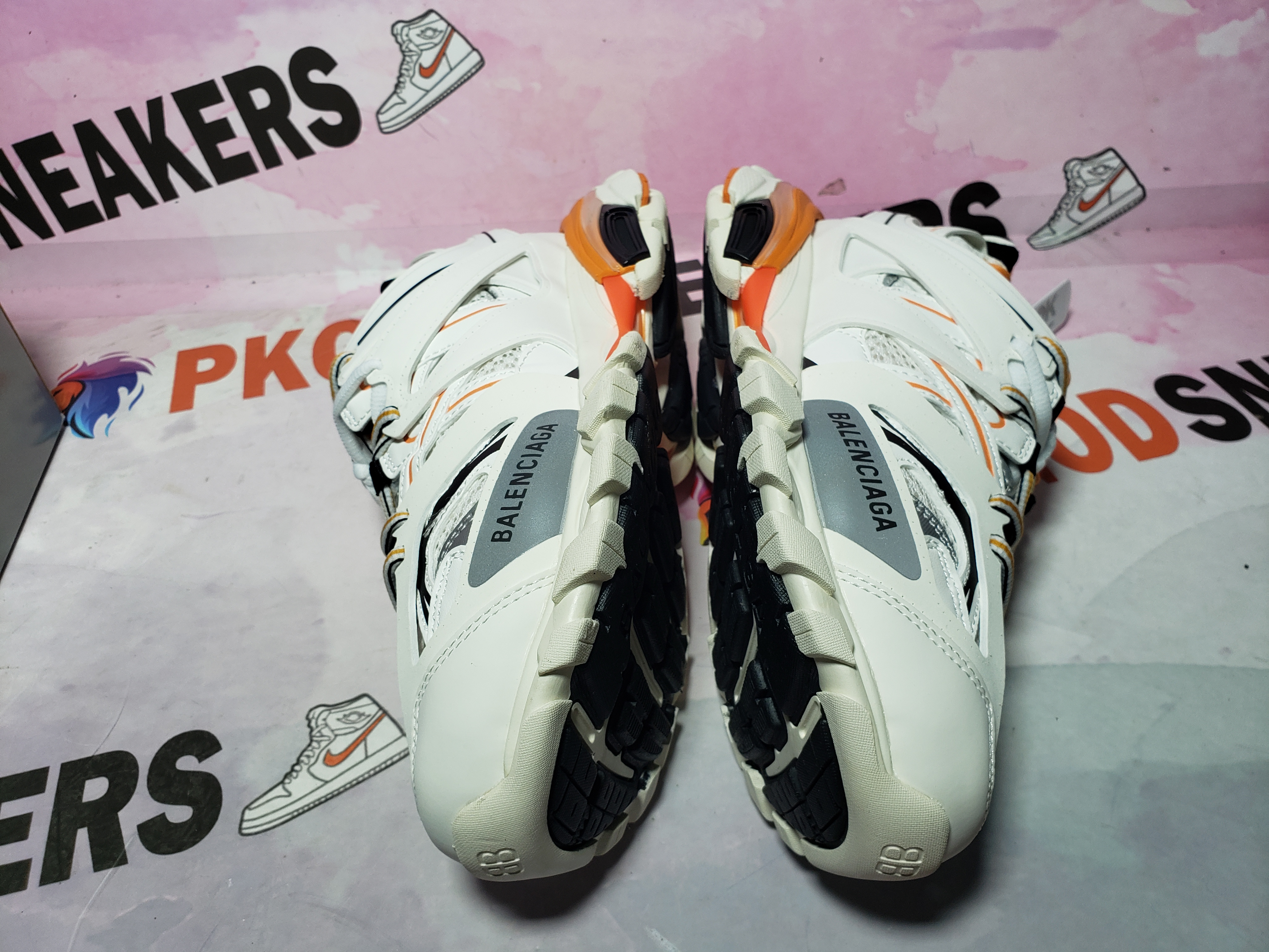 PKGoden Balenciaga  3rd Tess S. White Orange Black 542436 W1GB1 9059