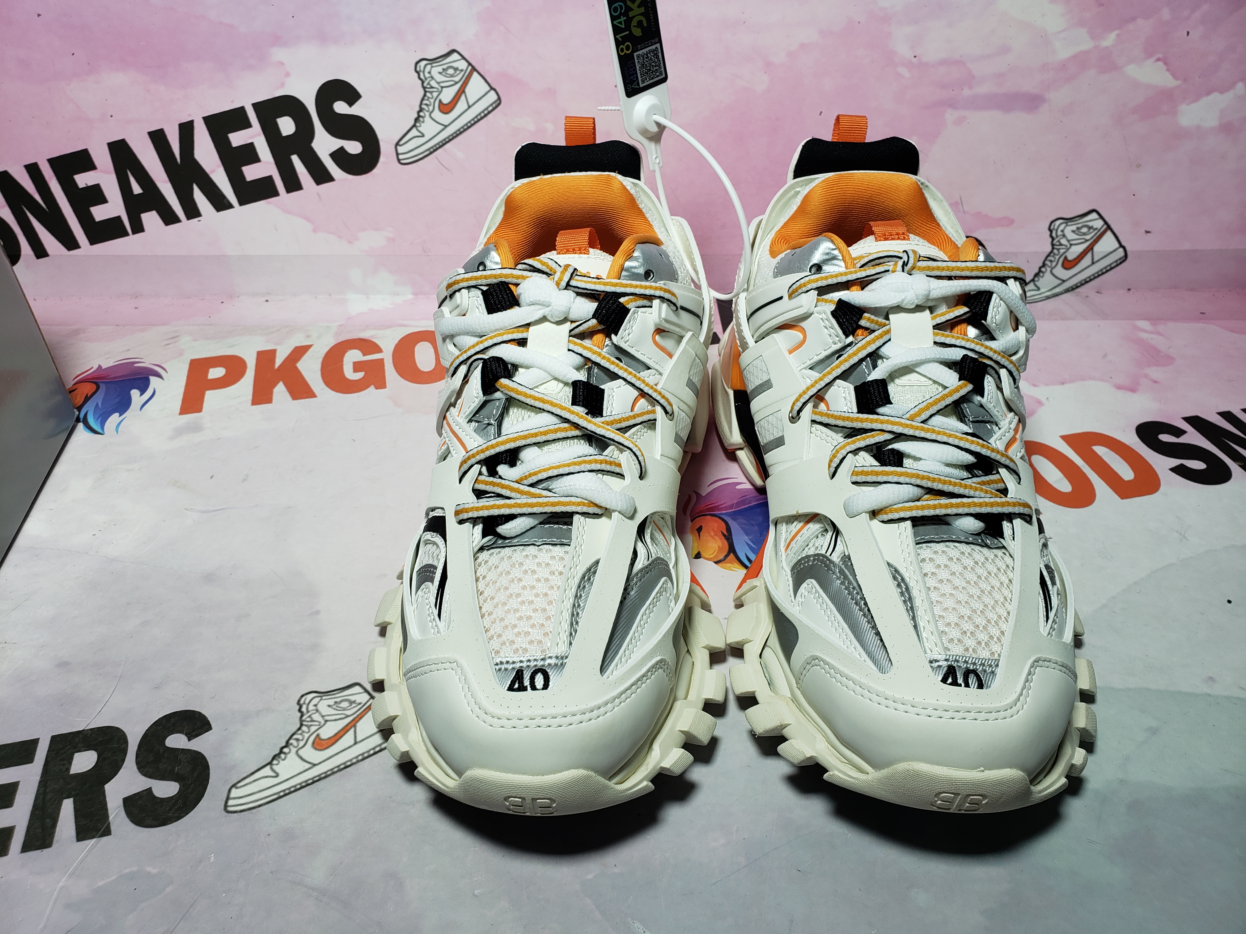 PKGoden Balenciaga  3rd Tess S. White Orange Black 542436 W1GB1 9059