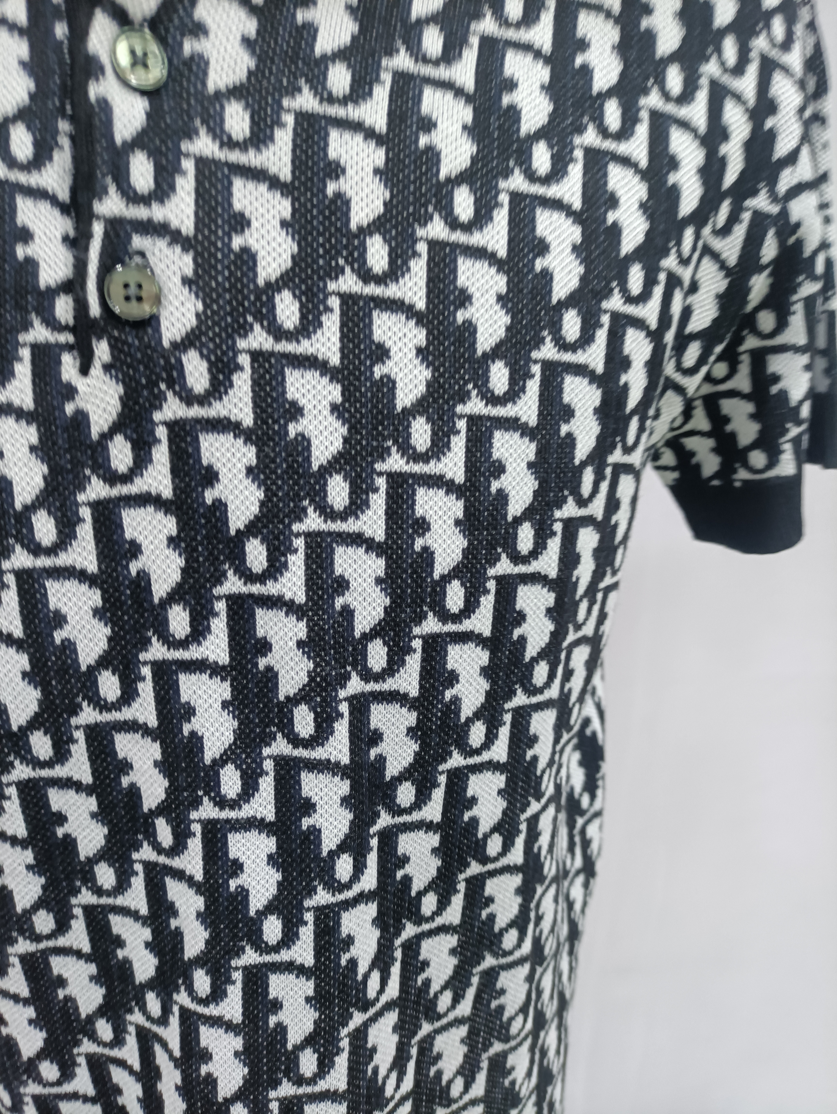 Dior monogram full print knitted POLO1