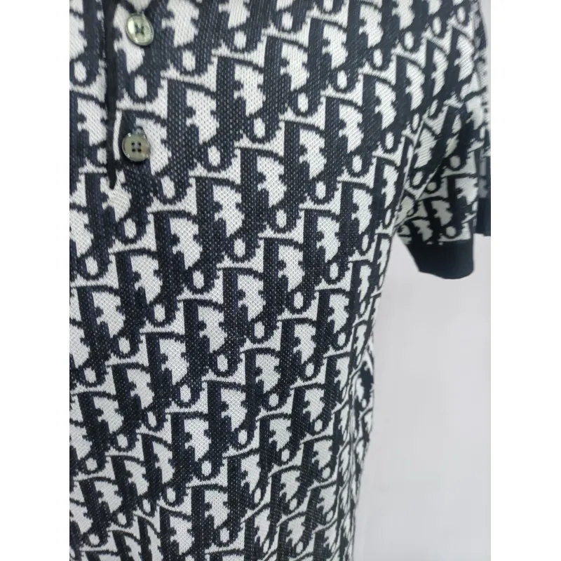 Dior monogram full print knitted POLO1
