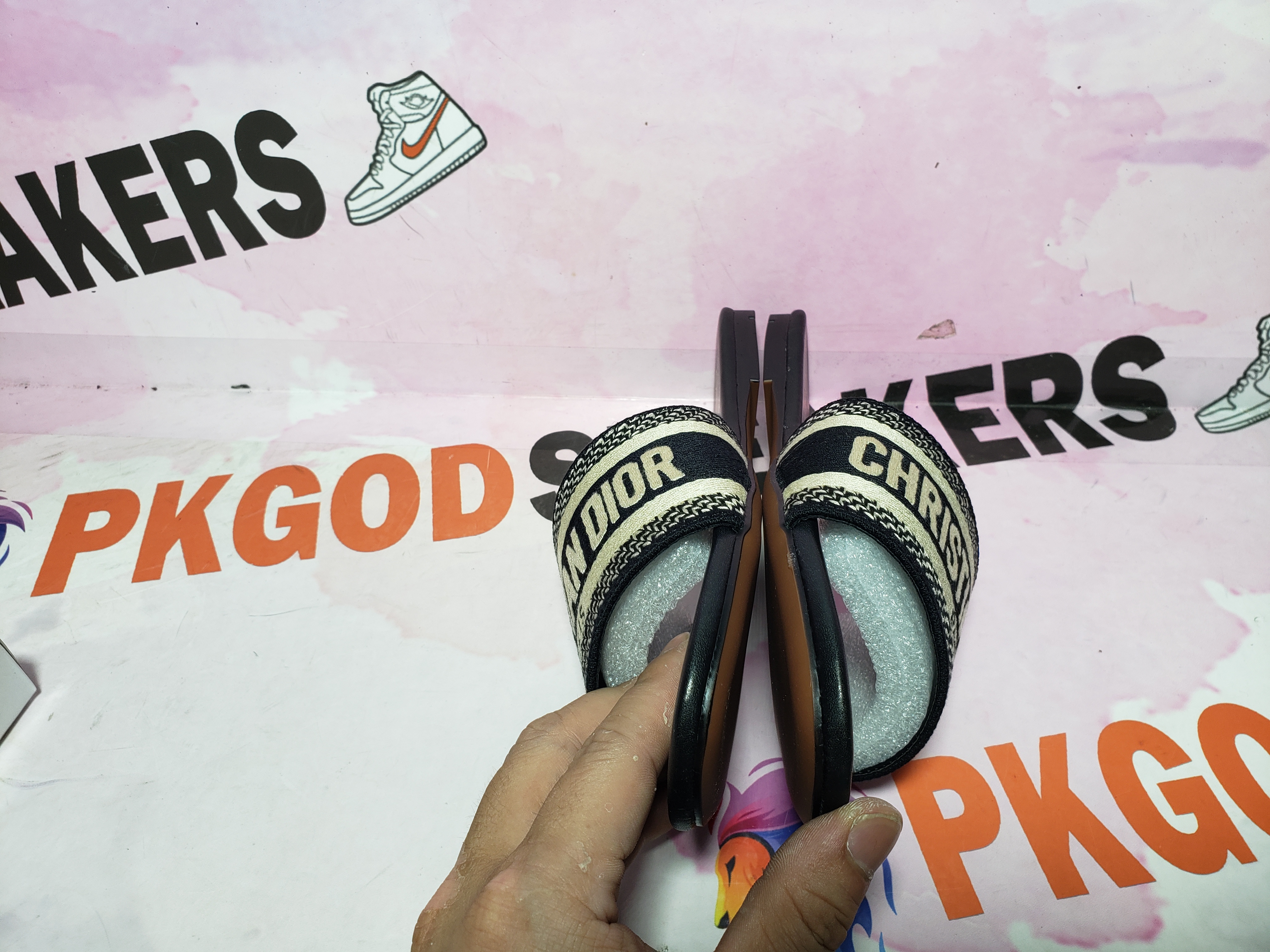 PKGoden Dior Dway Slide Black