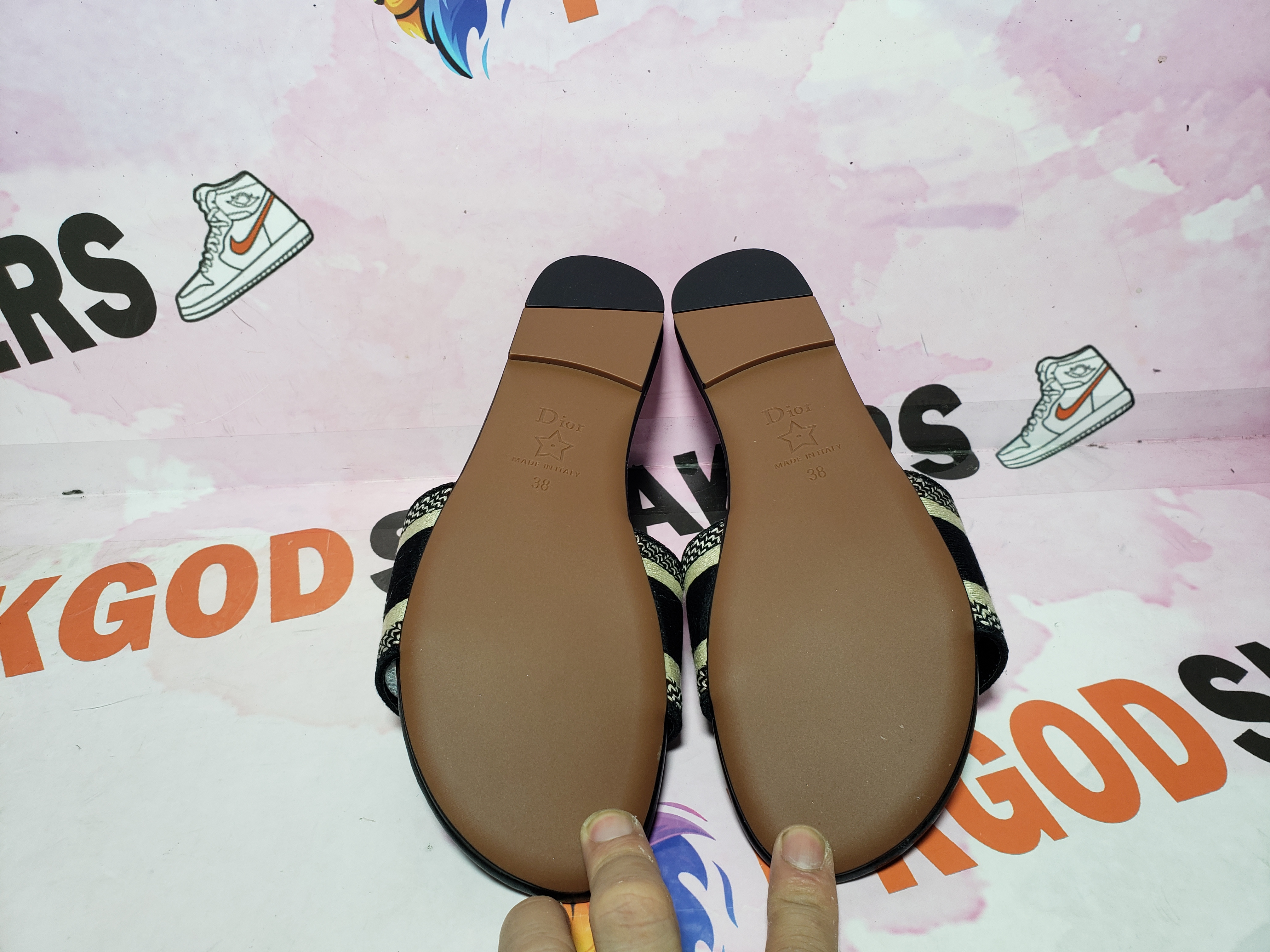 PKGoden Dior Dway Slide Black