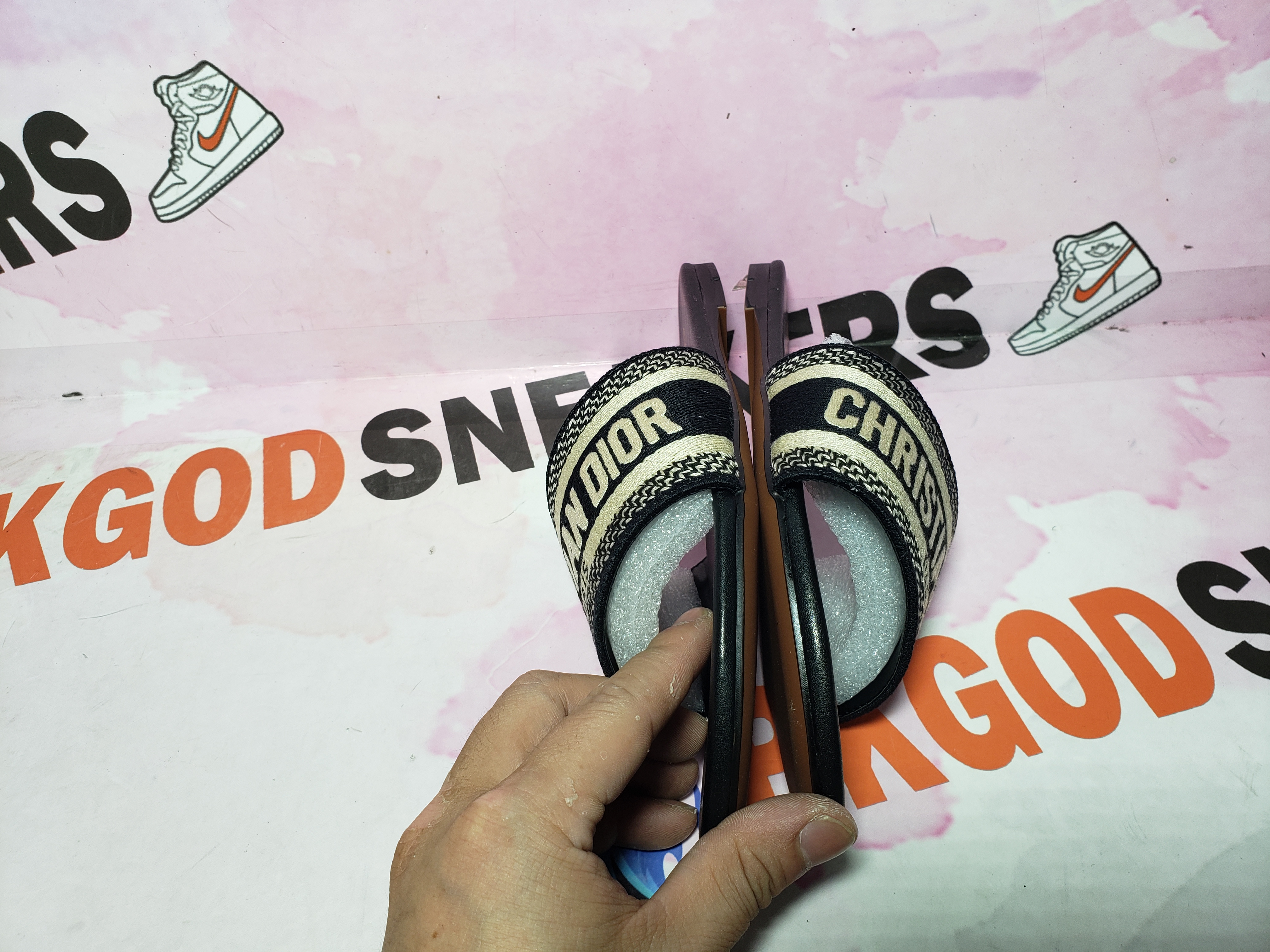 PKGoden Dior Dway Slide Black