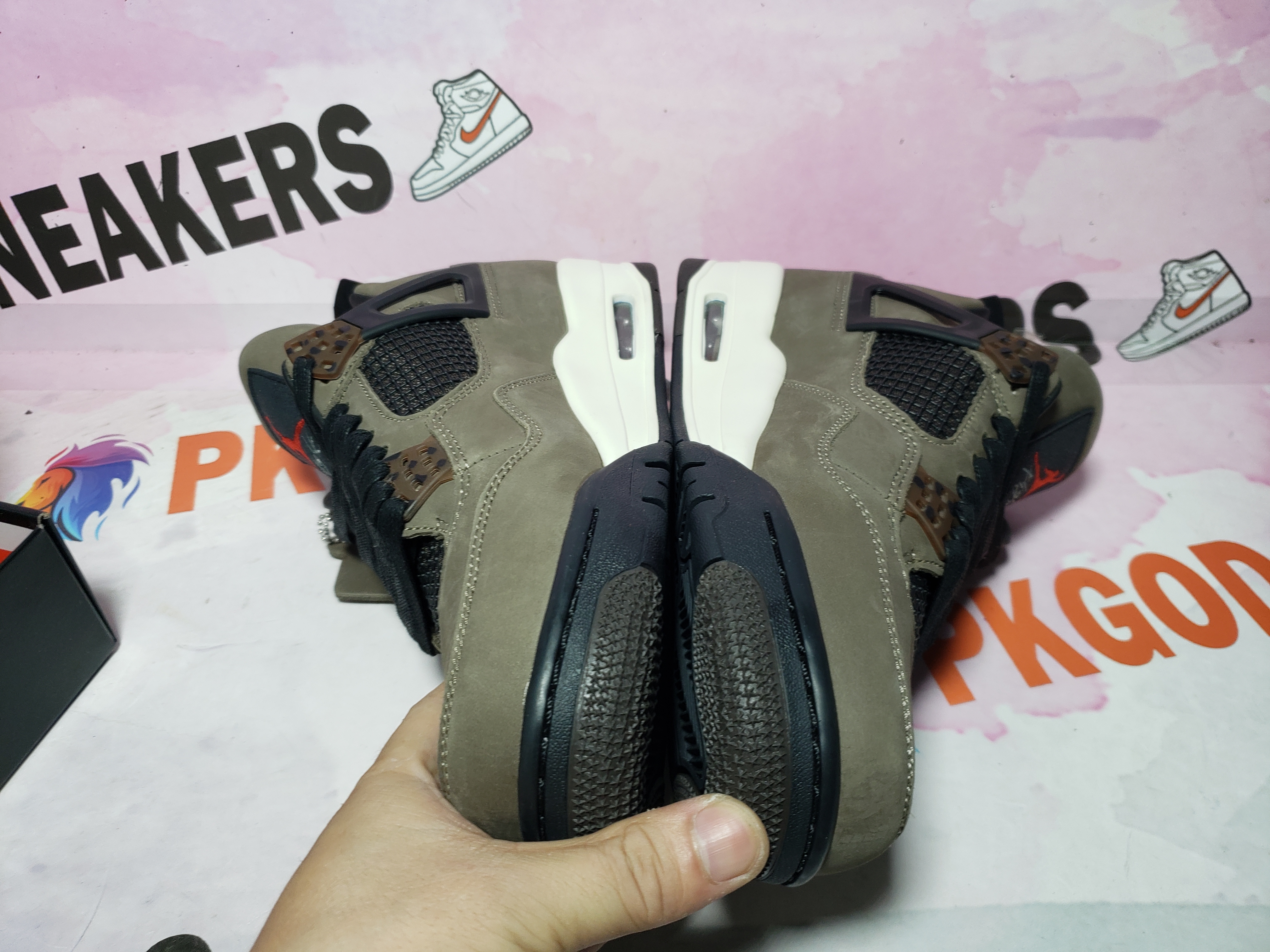 PKGoden Jordan 4 Retro Travis Scott Brown AJ4-882335