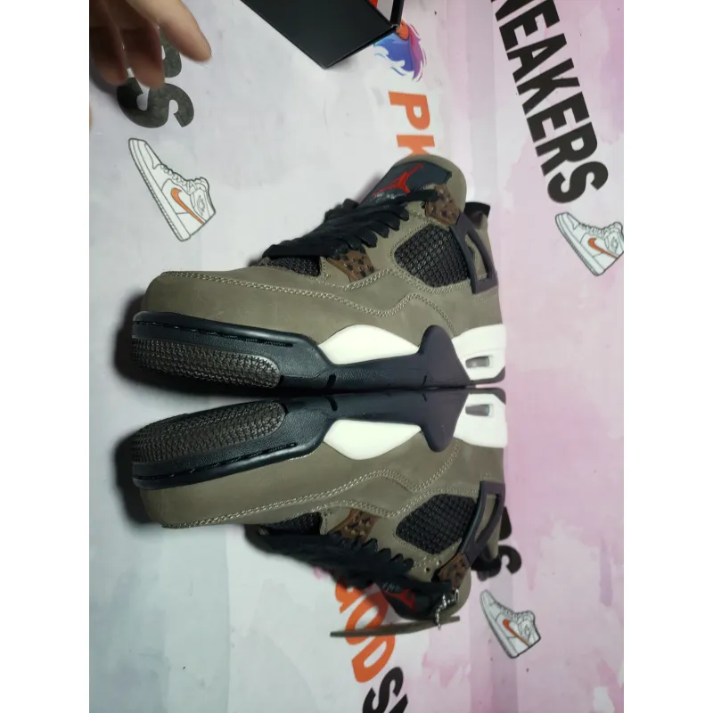 PKGoden Jordan 4 Retro Travis Scott Brown AJ4-882335