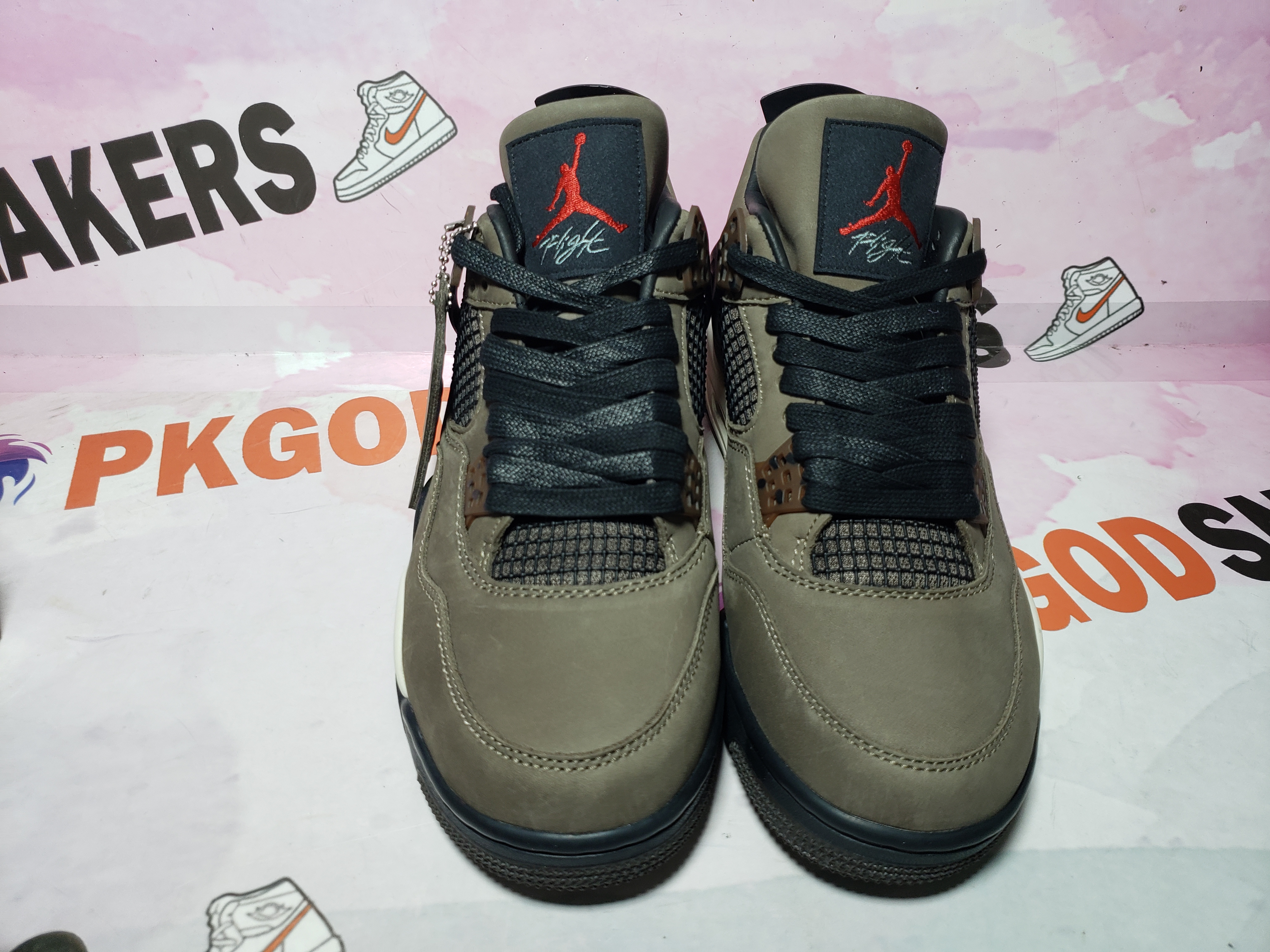 PKGoden Jordan 4 Retro Travis Scott Brown AJ4-882335