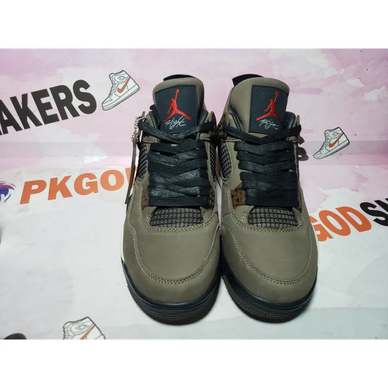 PKGoden Jordan 4 Retro Travis Scott Brown AJ4-882335