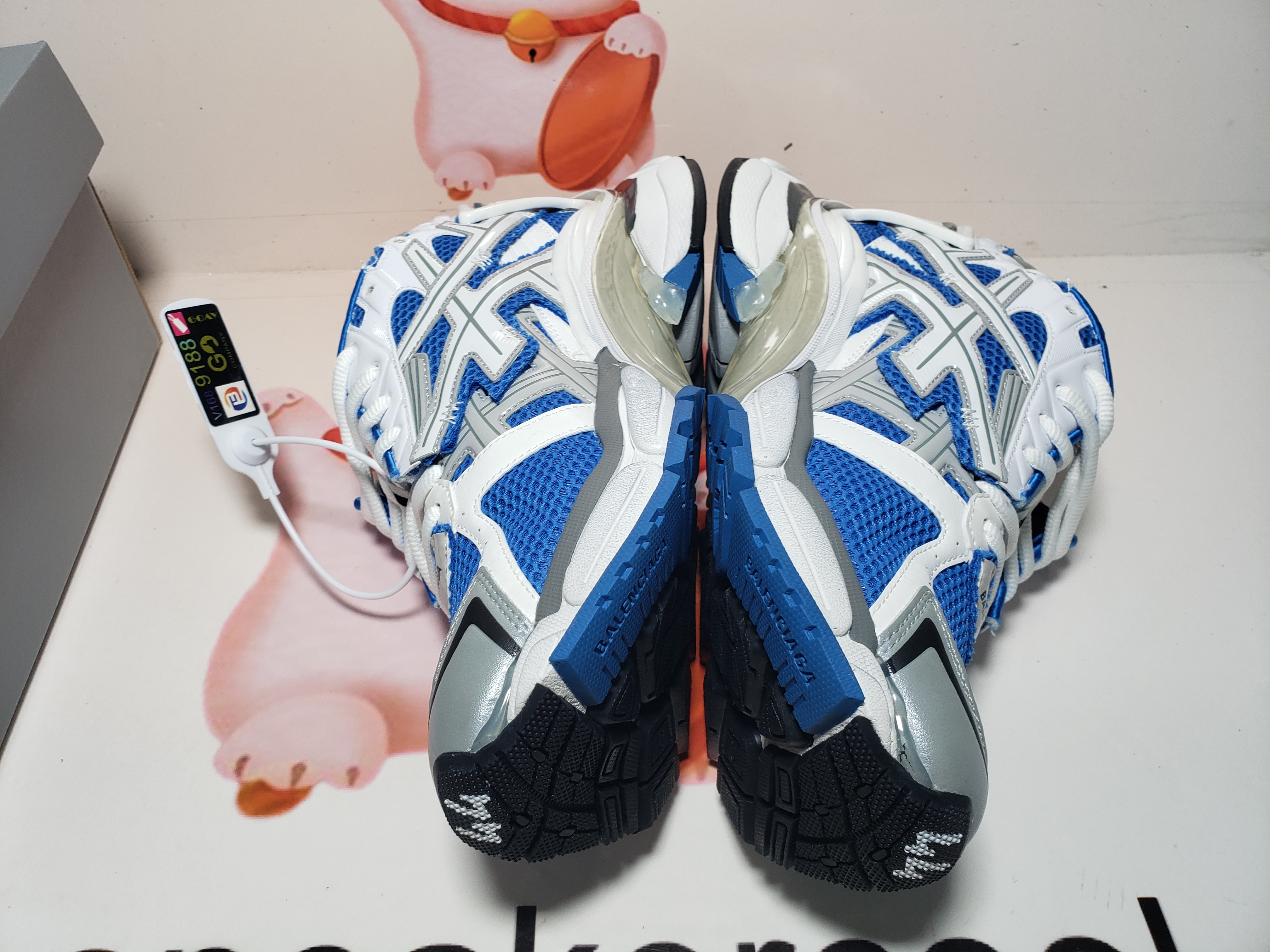 PKGoden Balenciaga 7th Runner White Blue 677402W3RB34912