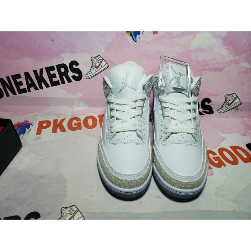 PKGoden Air Jordan 3 Retro Pure White (2018) 136064-111
