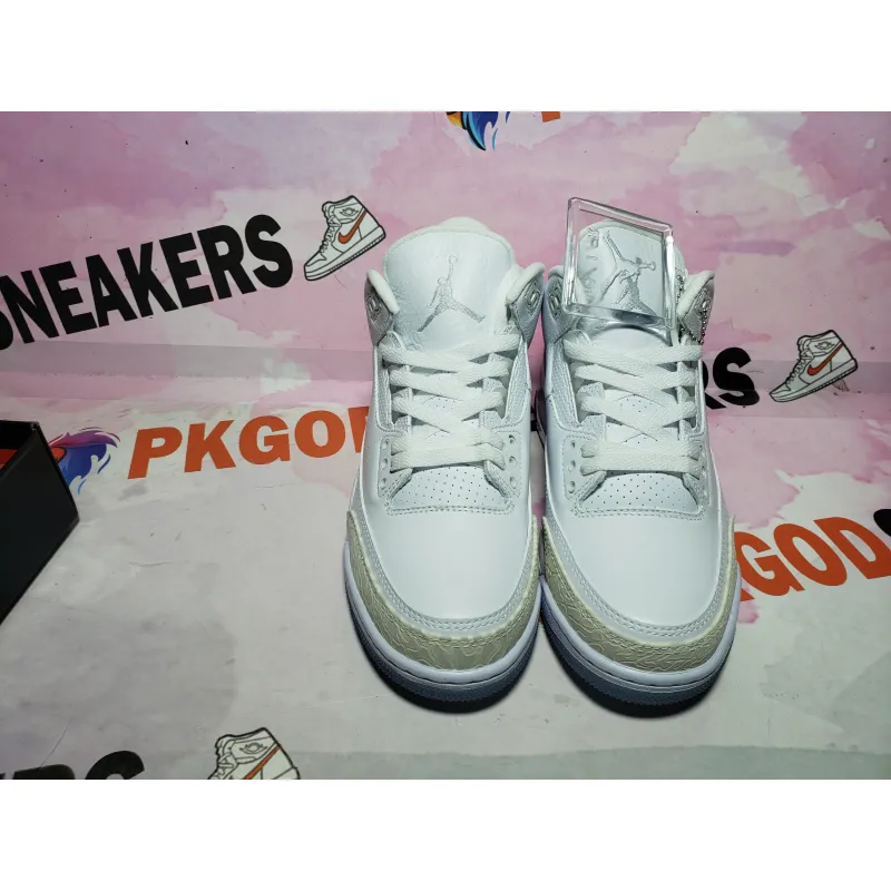 PKGoden Air Jordan 3 Retro Pure White (2018) 136064-111