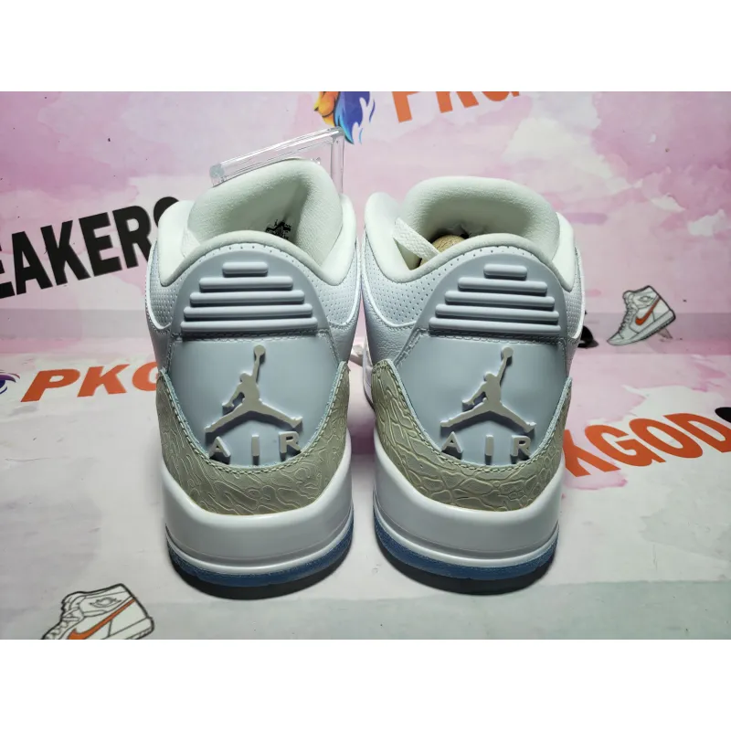 PKGoden Air Jordan 3 Retro Pure White (2018) 136064-111