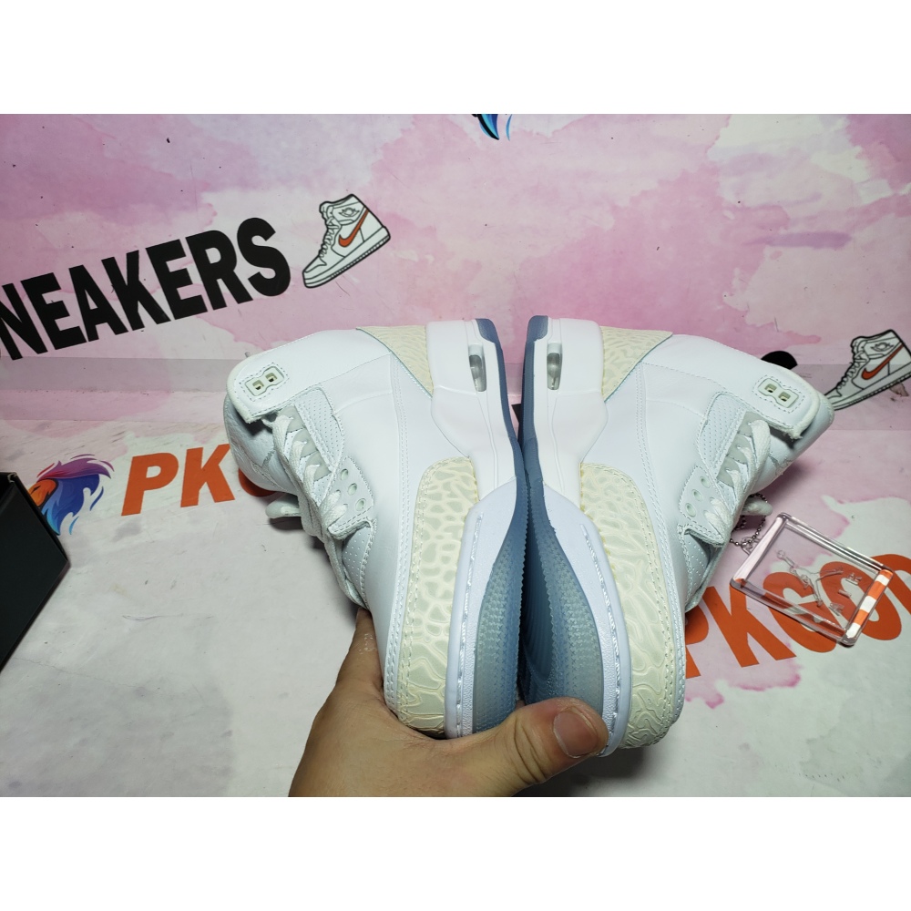 PKGoden Air Jordan 3 Retro Pure White (2018) 136064-111