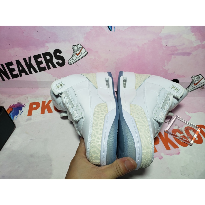 PKGoden Air Jordan 3 Retro Pure White (2018) 136064-111