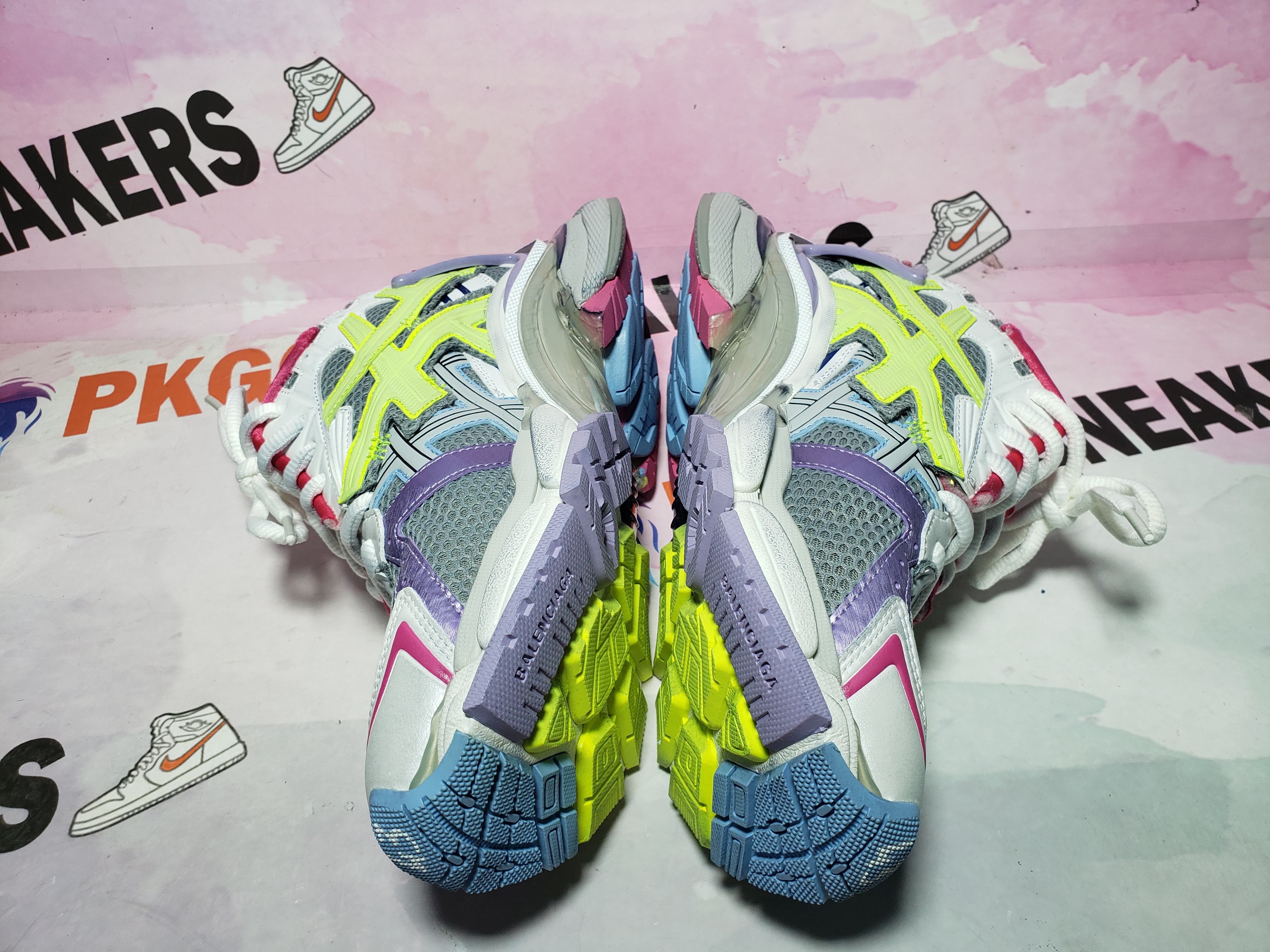PKGoden Balenciaga 7th Runner White Yellow Purple 677402 W3RH5 0308