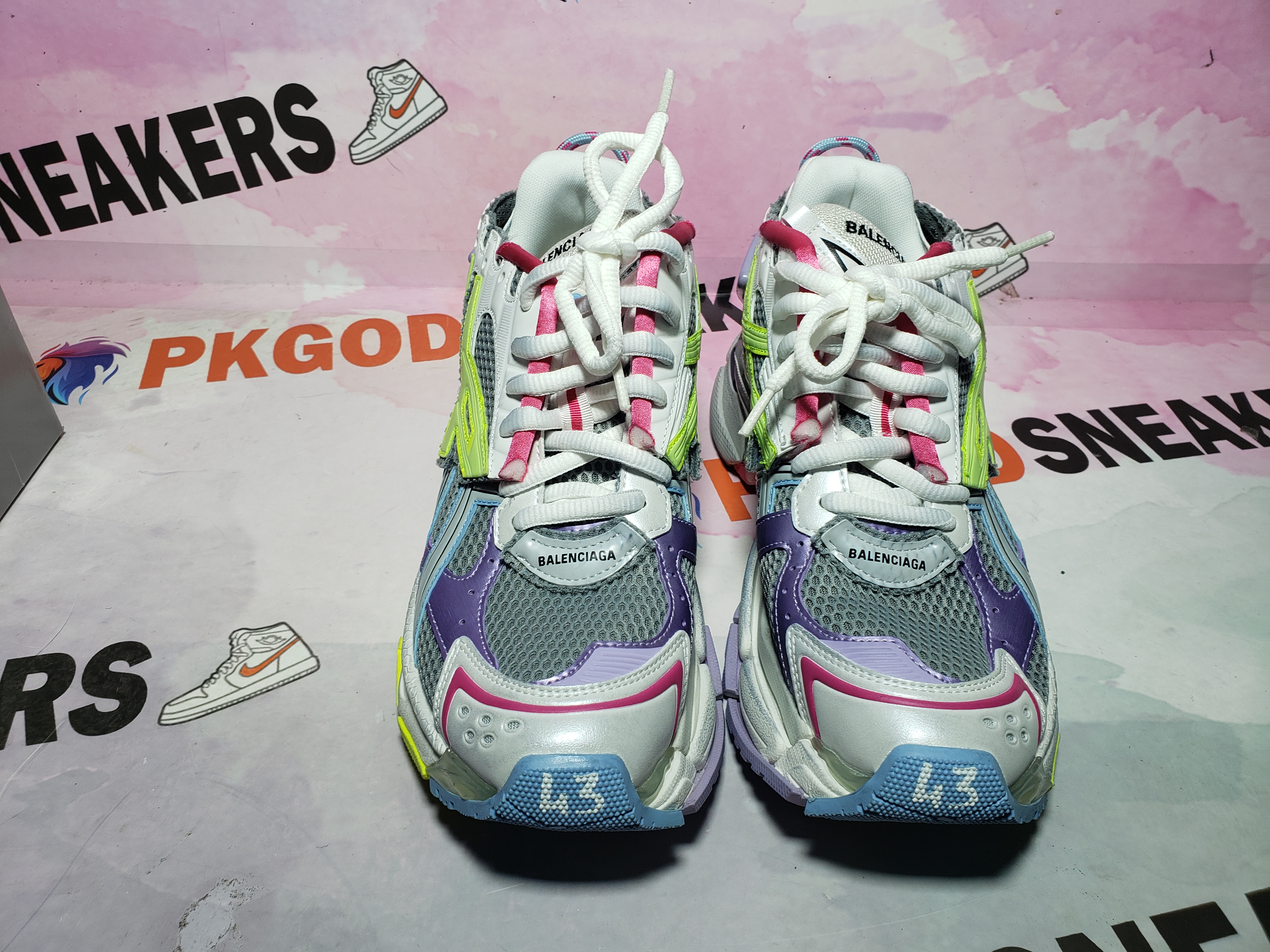 PKGoden Balenciaga 7th Runner White Yellow Purple 677402 W3RH5 0308