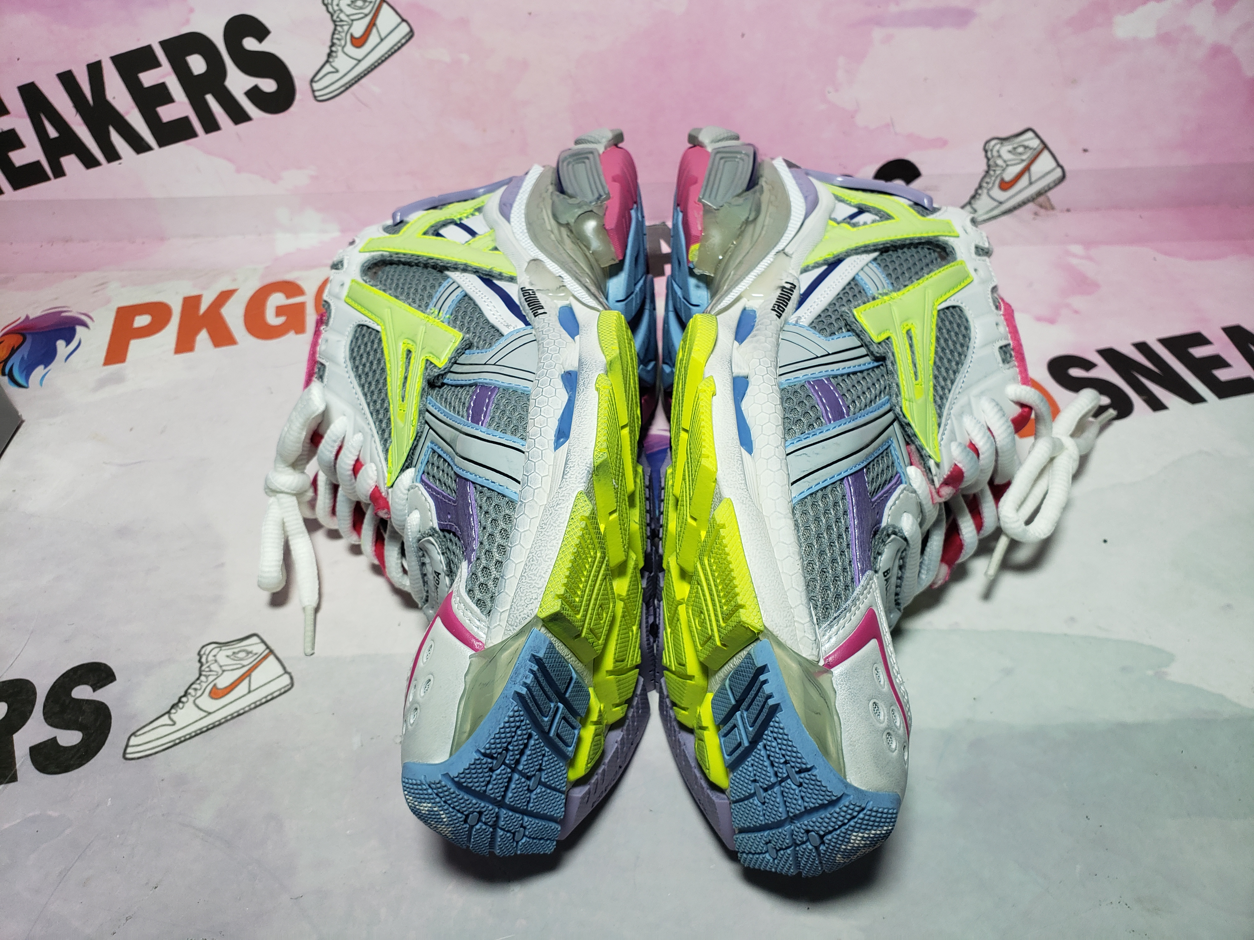 PKGoden Balenciaga 7th Runner White Yellow Purple 677402 W3RH5 0308
